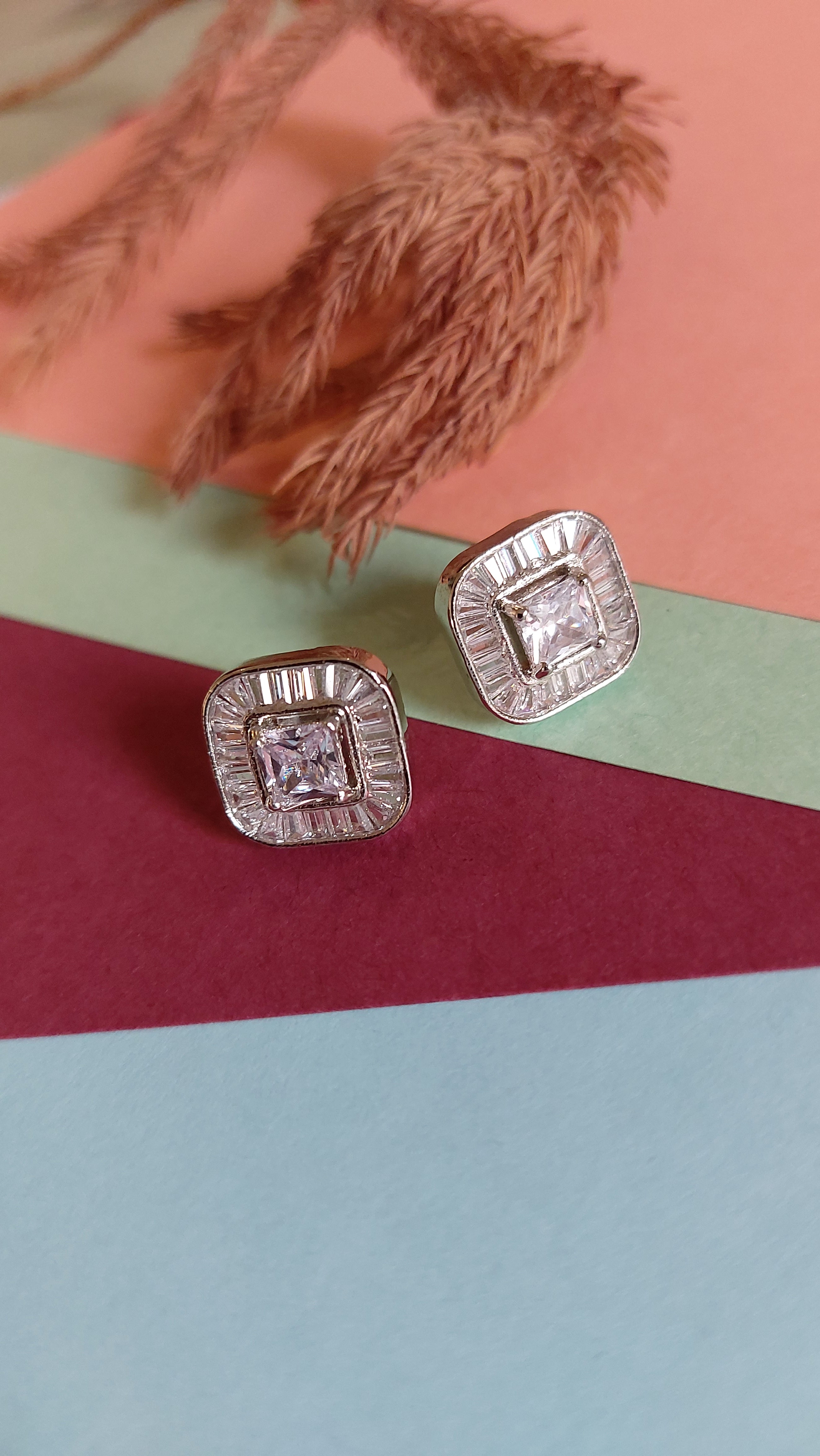 AMERICAN DIAMOND EAR STUDS