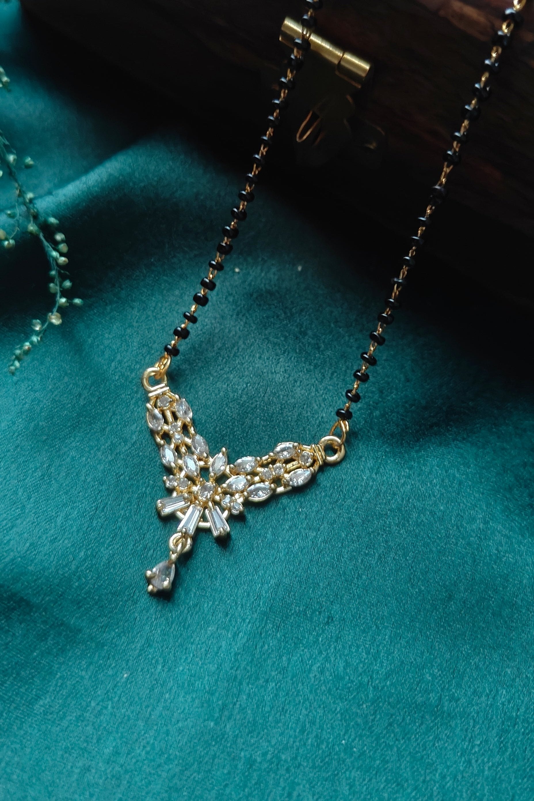 American Diamond Mangalsutra Necklace