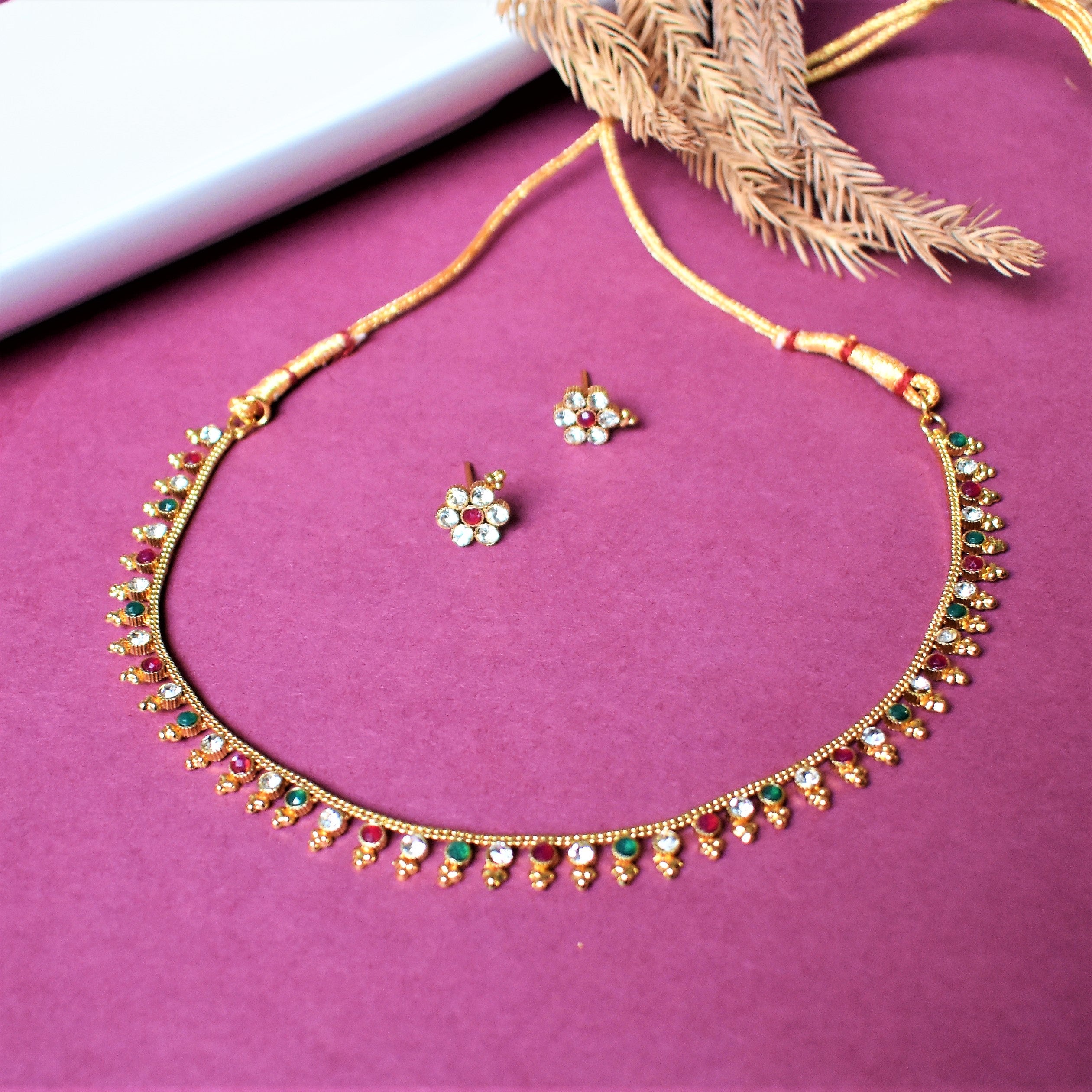 GOLD PLATED NECKLACE SET