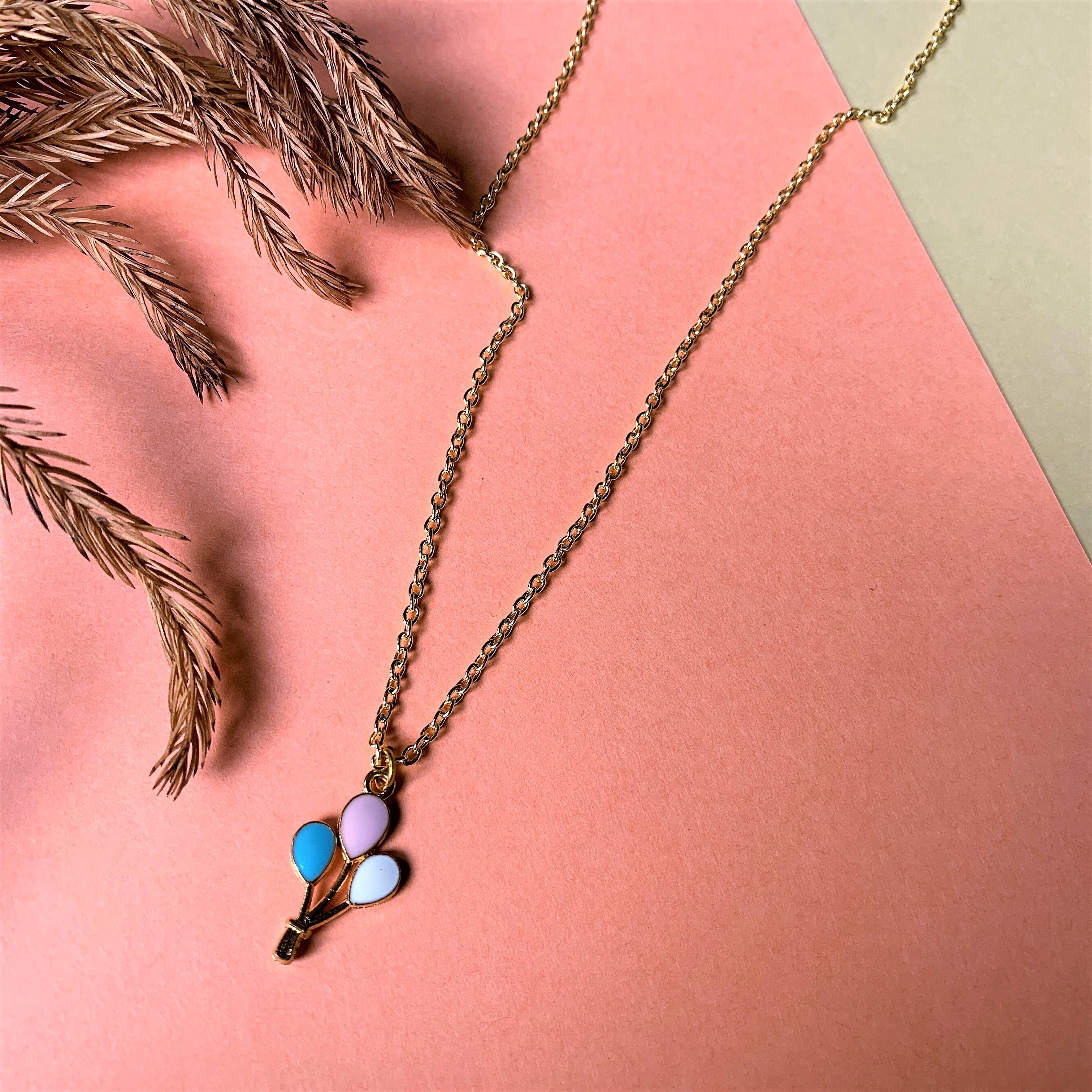 Gold Plated Balloon Charm Pendant