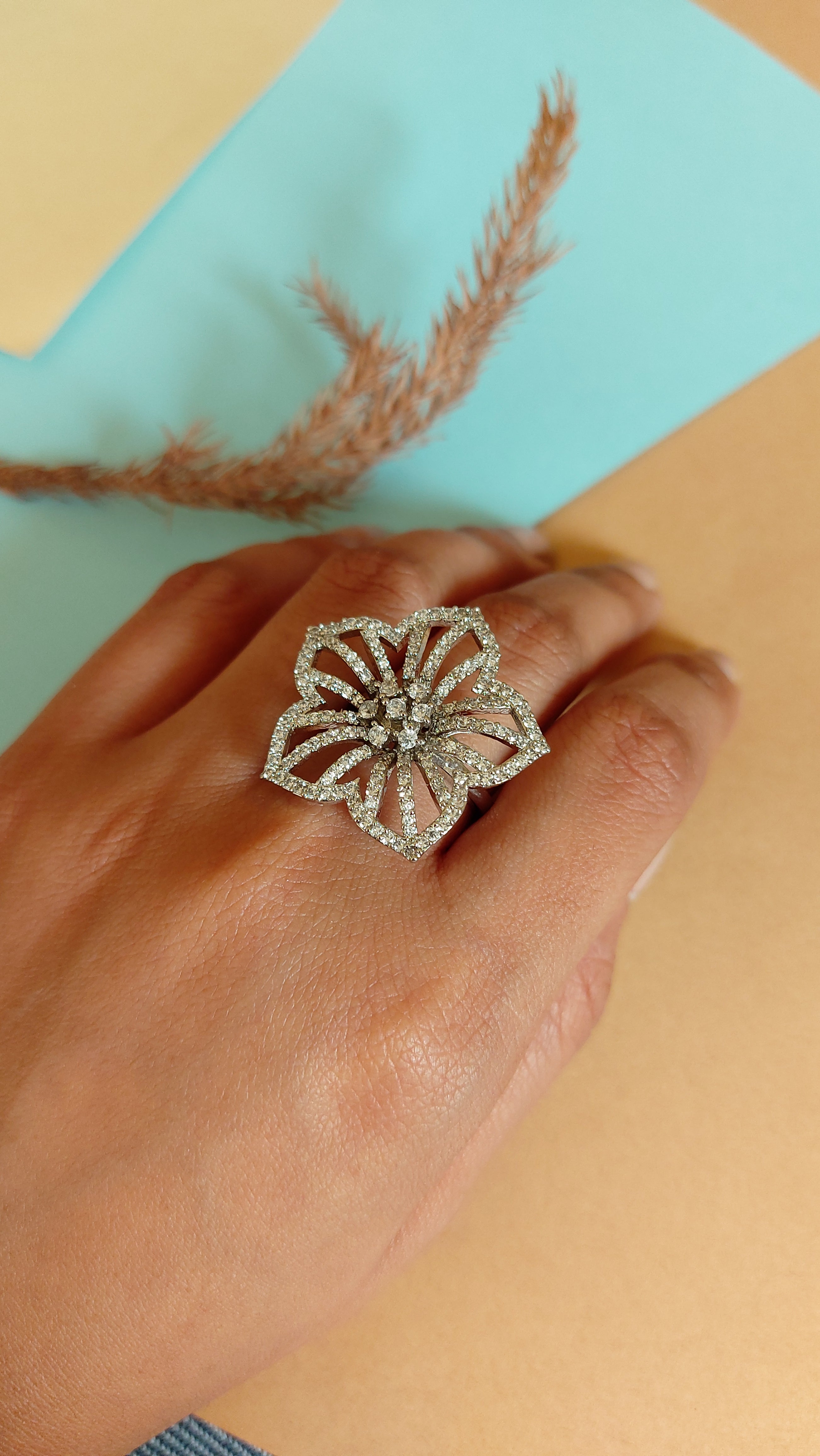 AMERICAN DIAMOND COCKTAIL RING