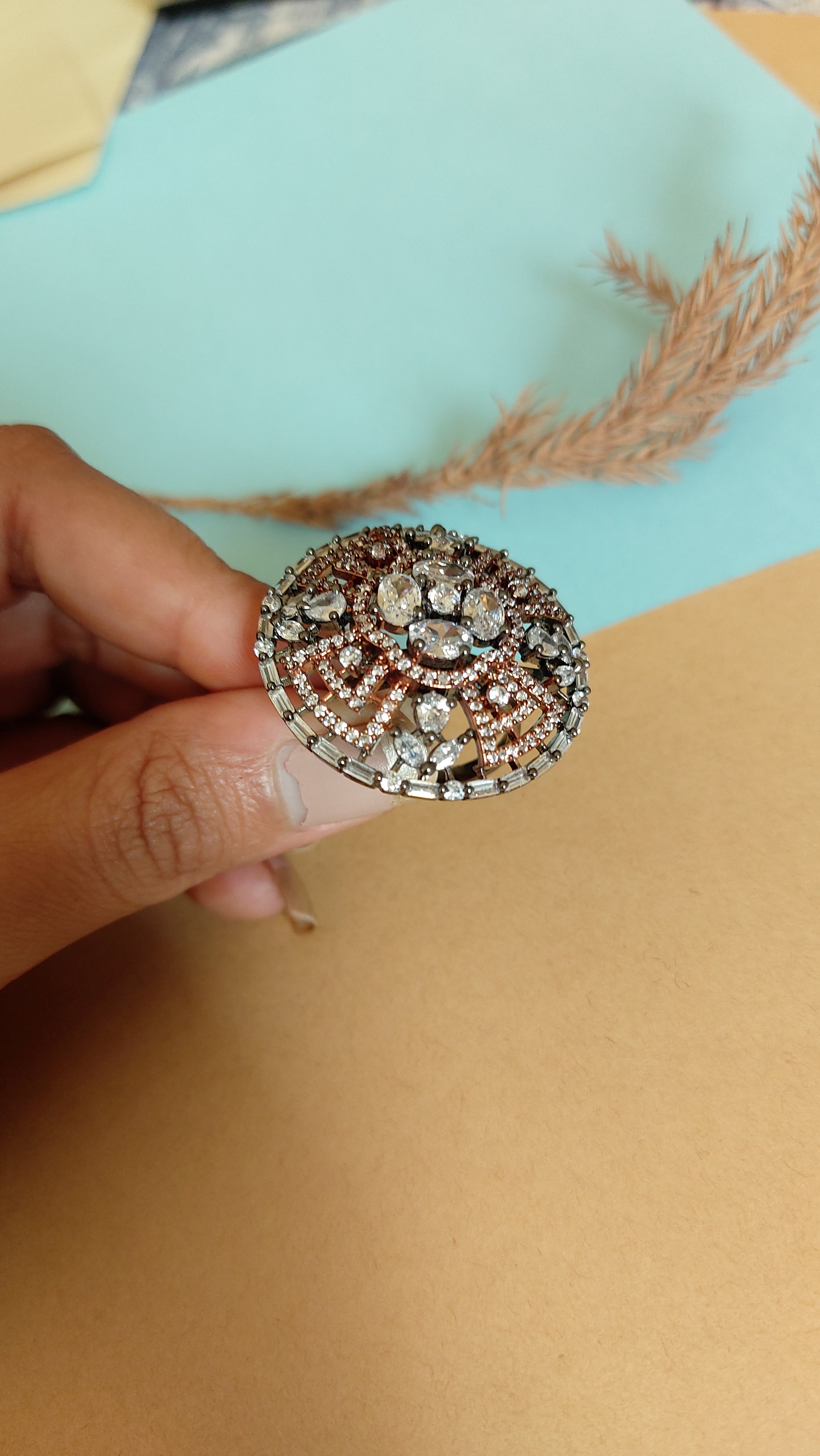 AMERICAN DIAMOND COCKTAIL RING