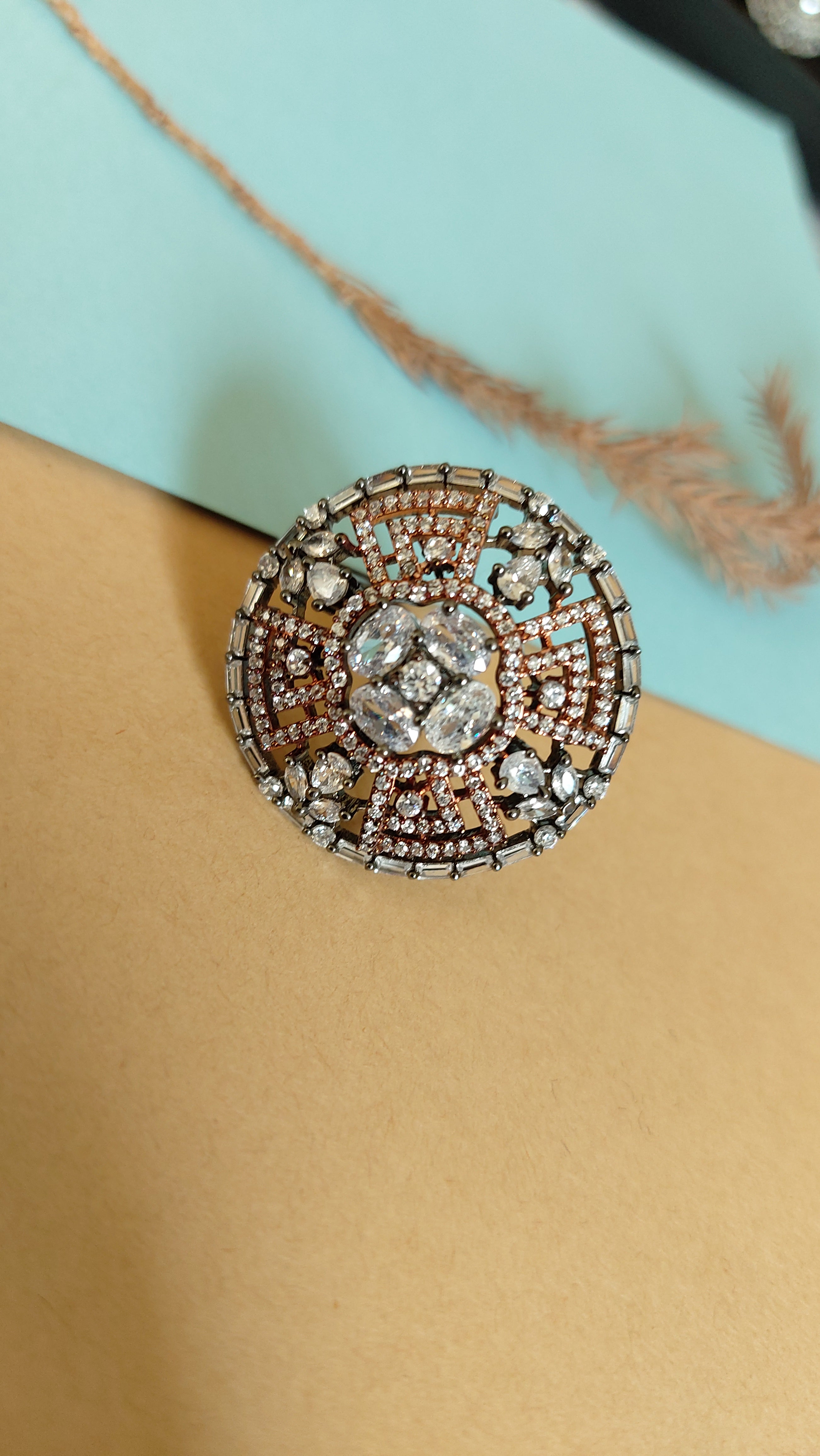 AMERICAN DIAMOND COCKTAIL RING