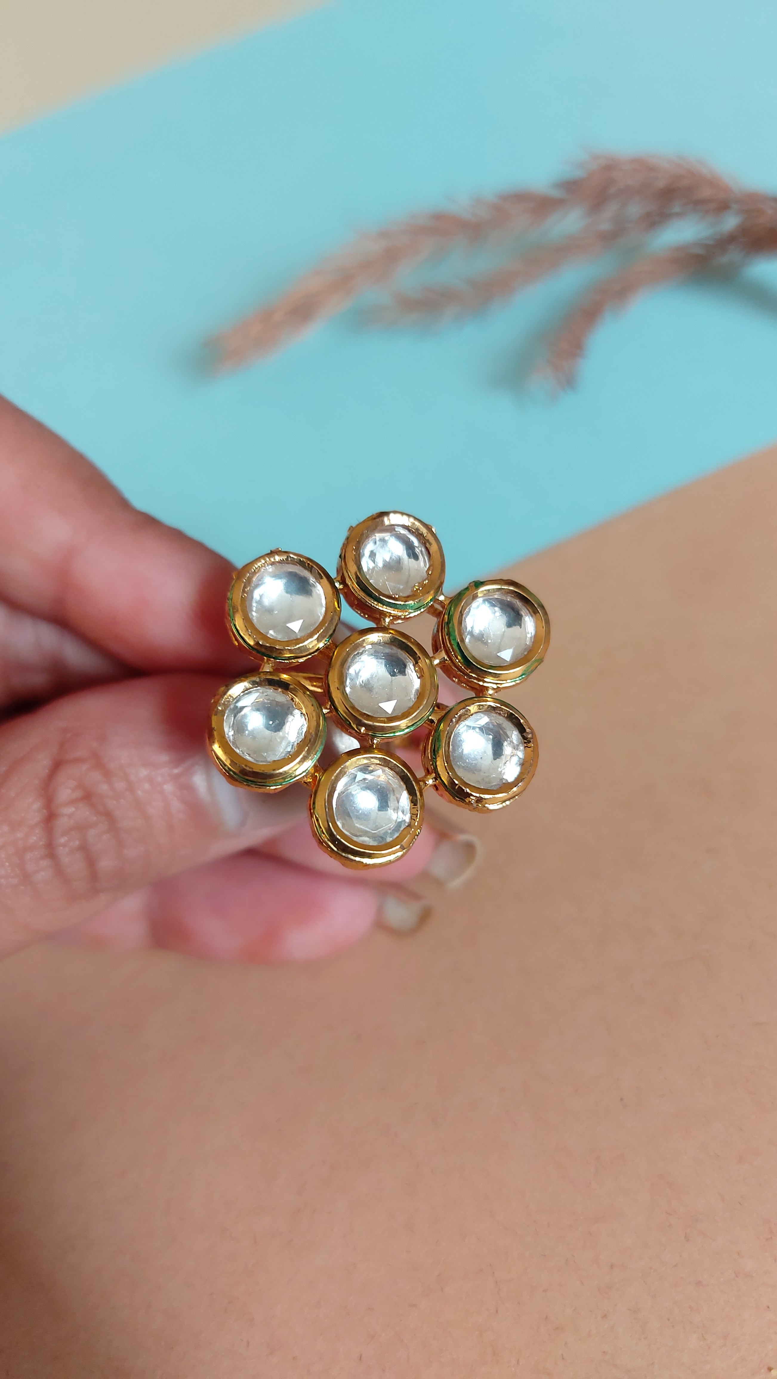 KUNDAN COCKTAIL RING