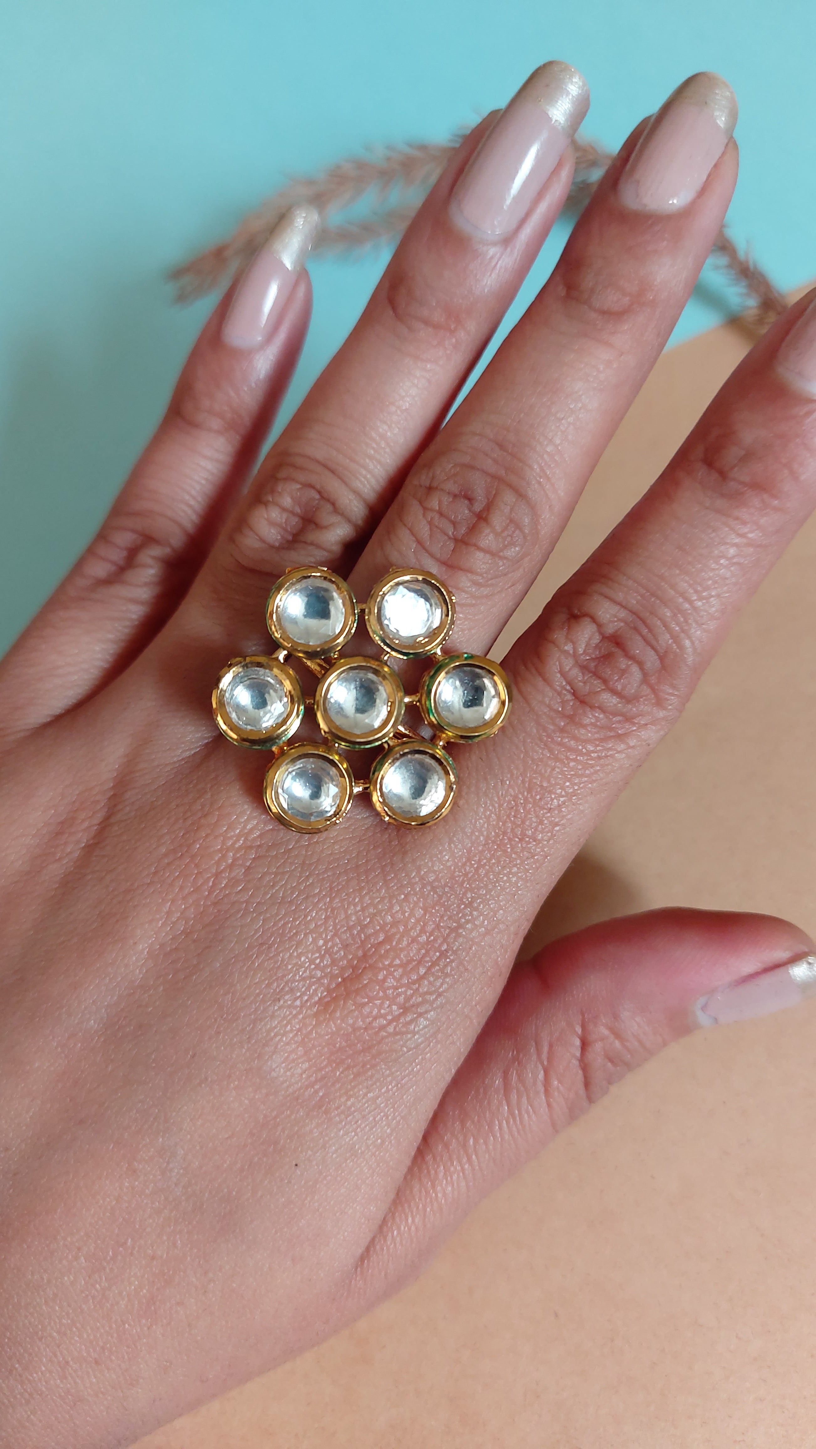 KUNDAN COCKTAIL RING