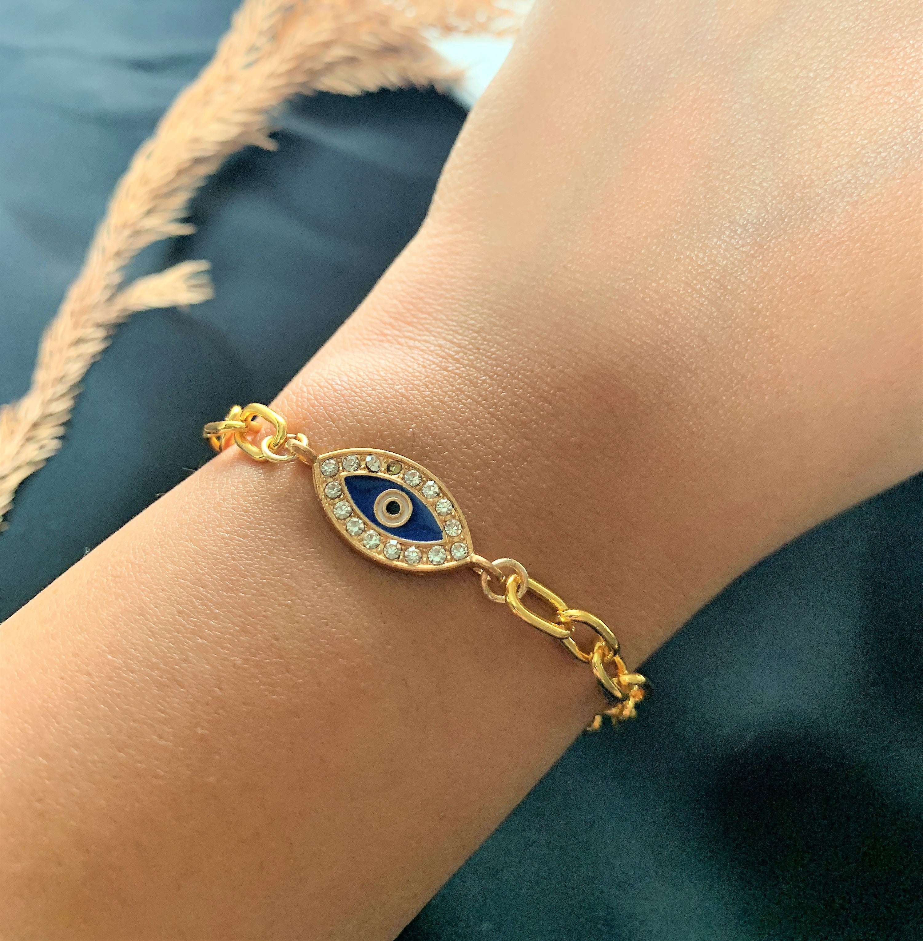 CHUNKY GOLD PLATED CHAIN BRACELET