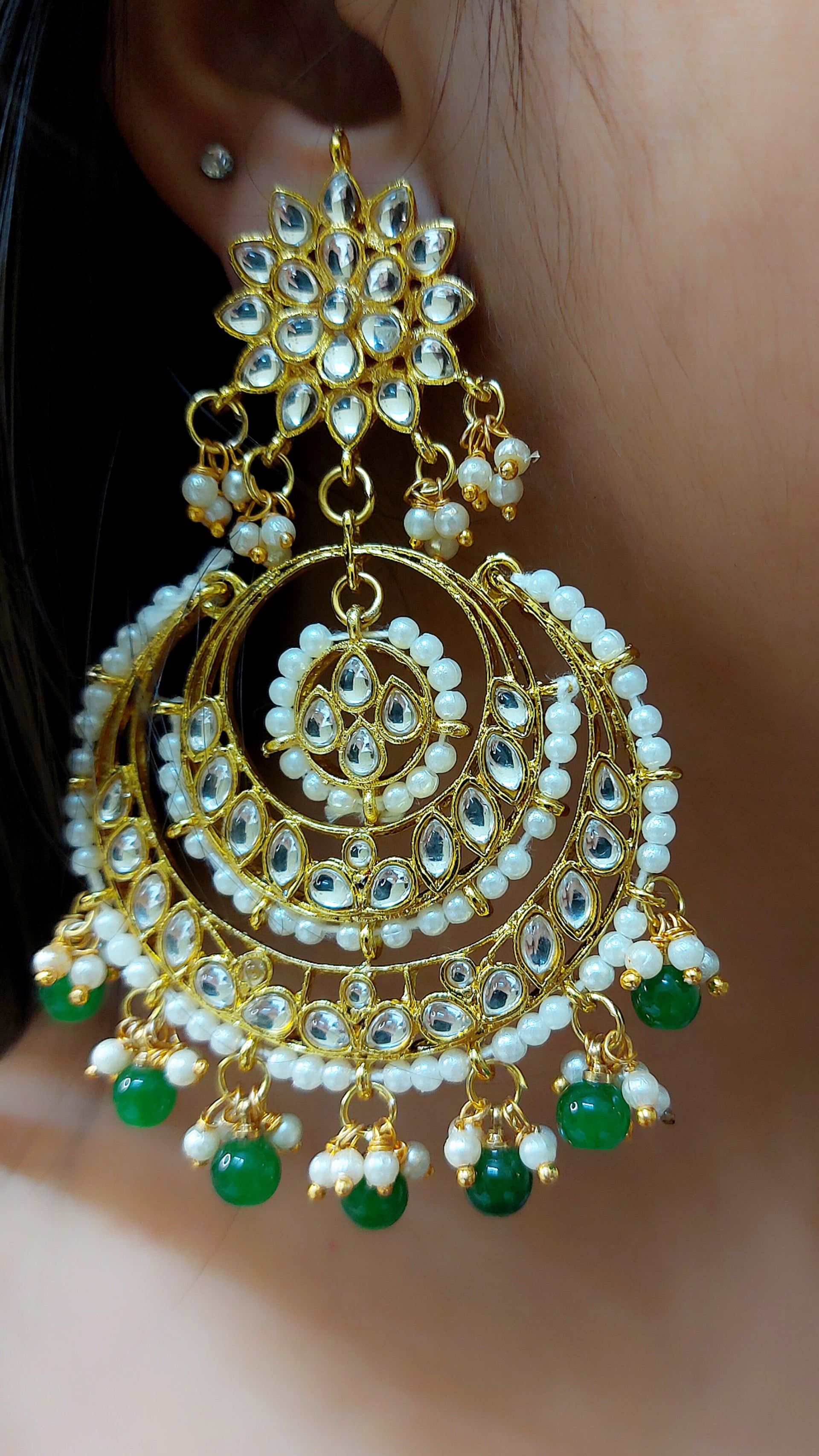 VEDIKA KUNDAN CHANDBALI EARRING