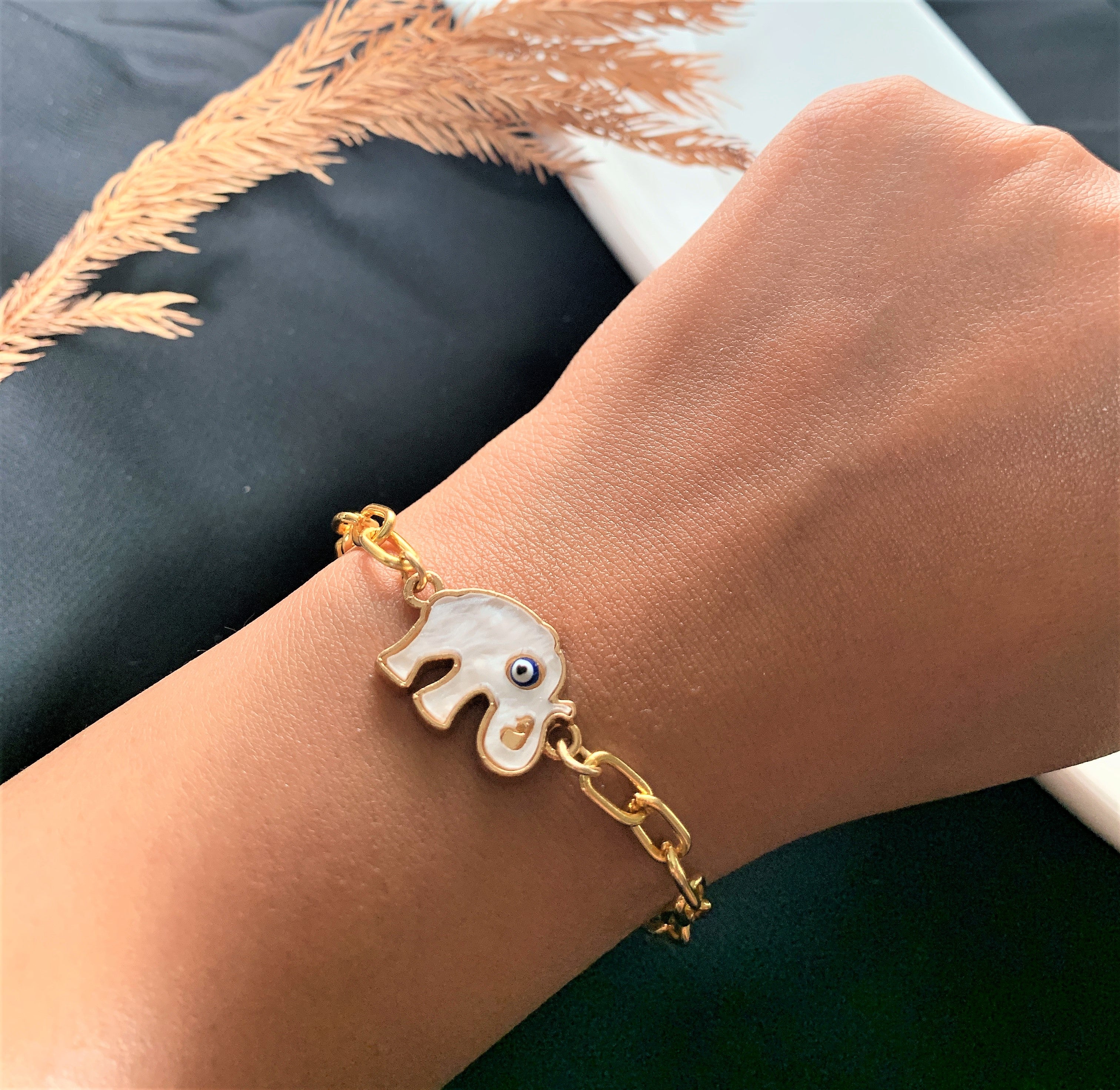 CHUNKY GOLD PLATED CHAIN BRACELET