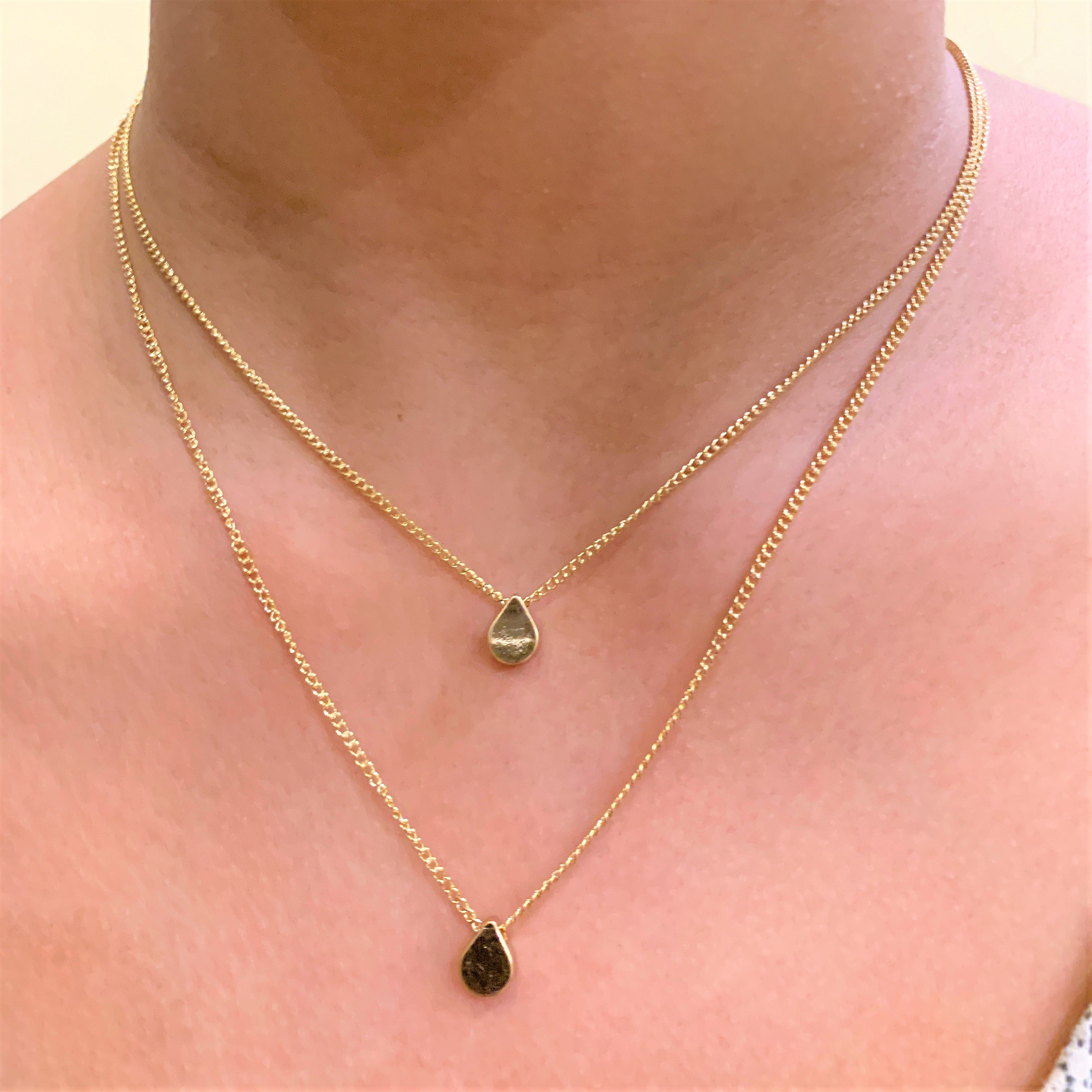 Gold Plated Double Layered Charm Pendant