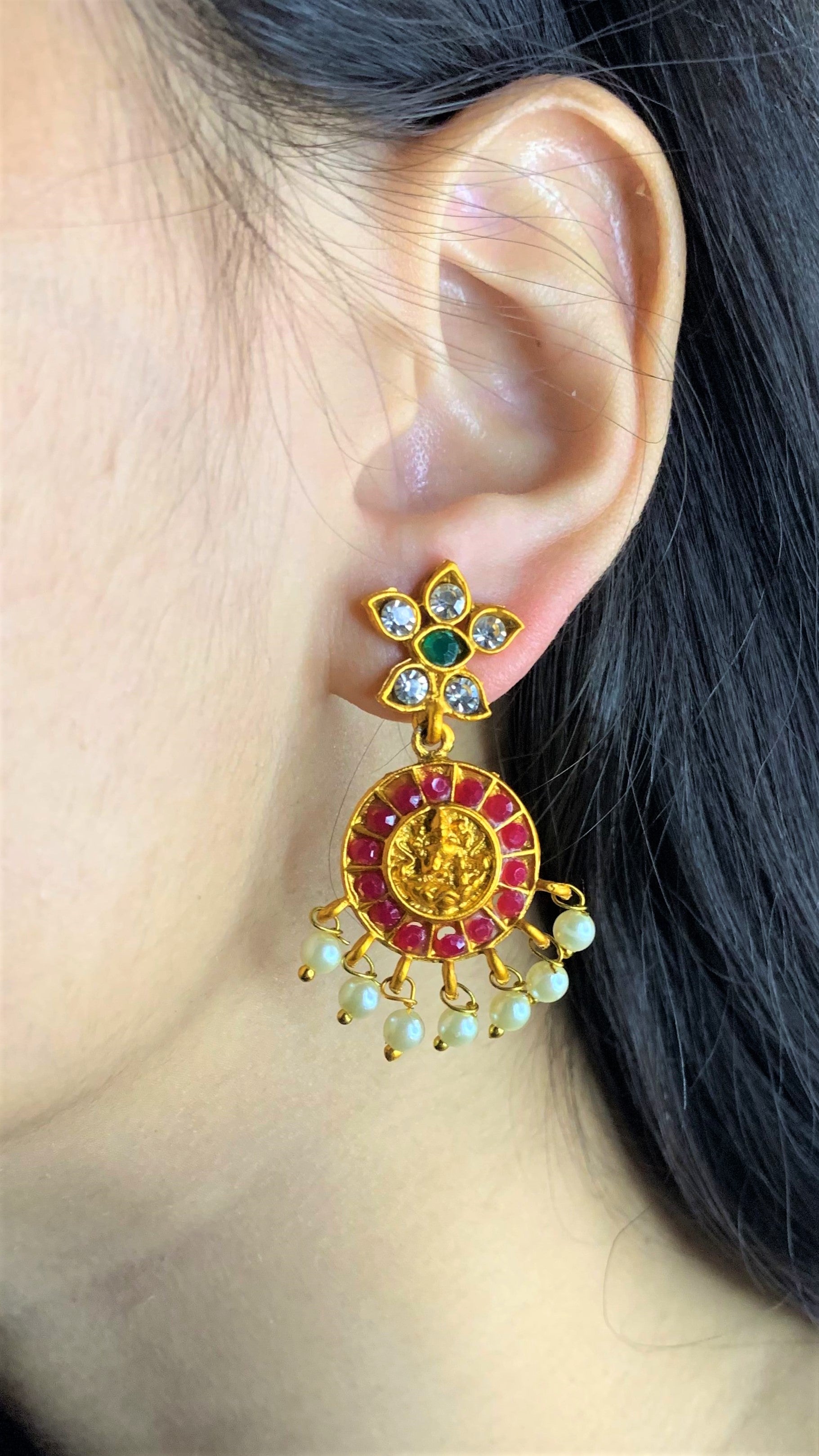 SHRAVYA TEMPLE NECKLACE SET