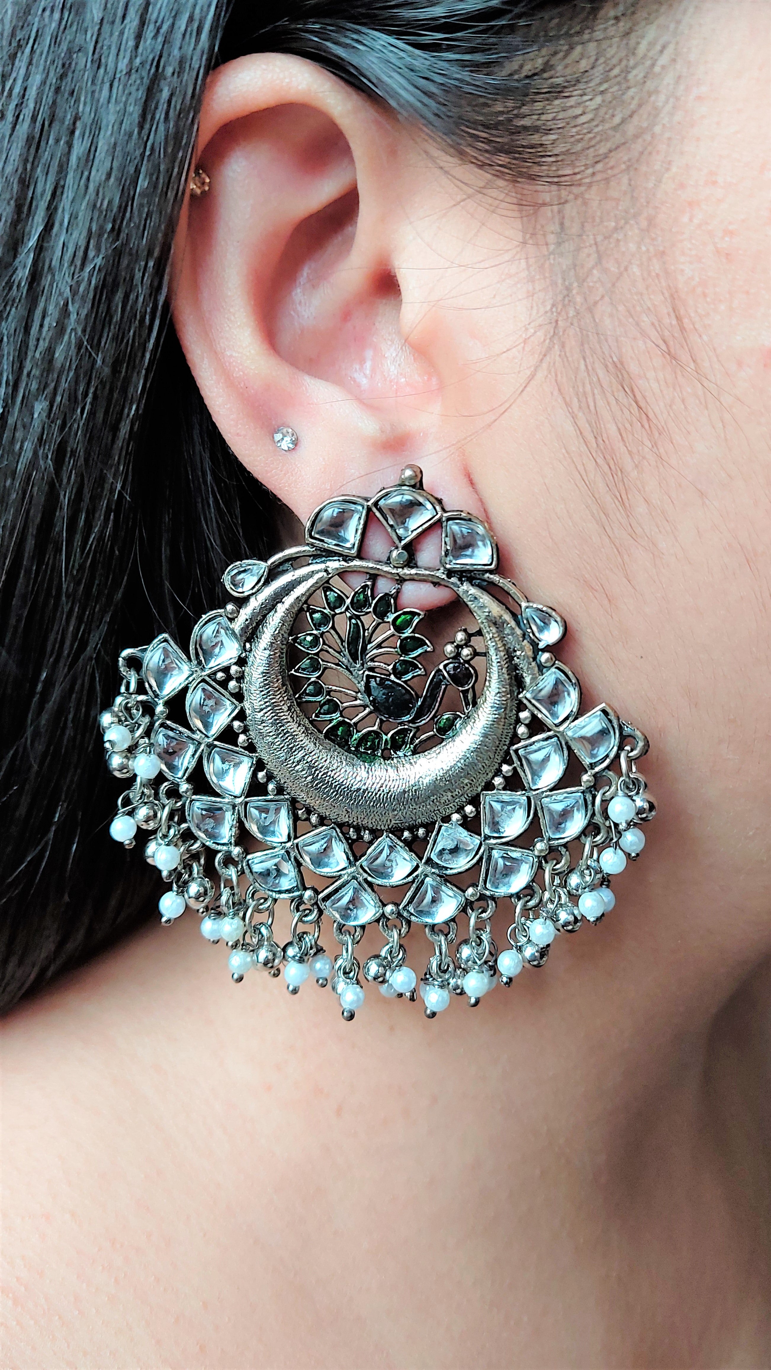 OXIDISED SILVER CHANDBALI