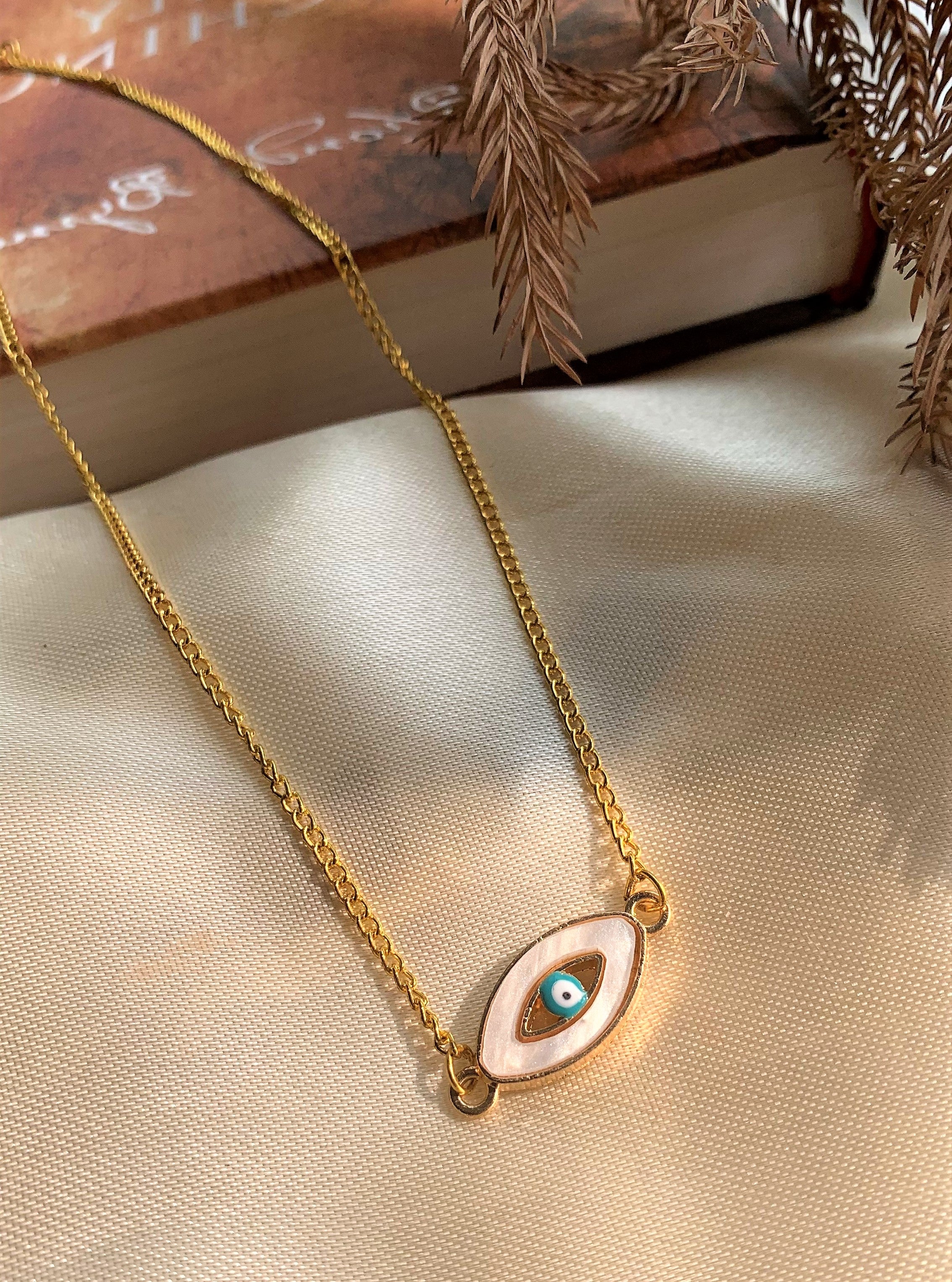 Evil Eye Pendant with Mother of Pearl