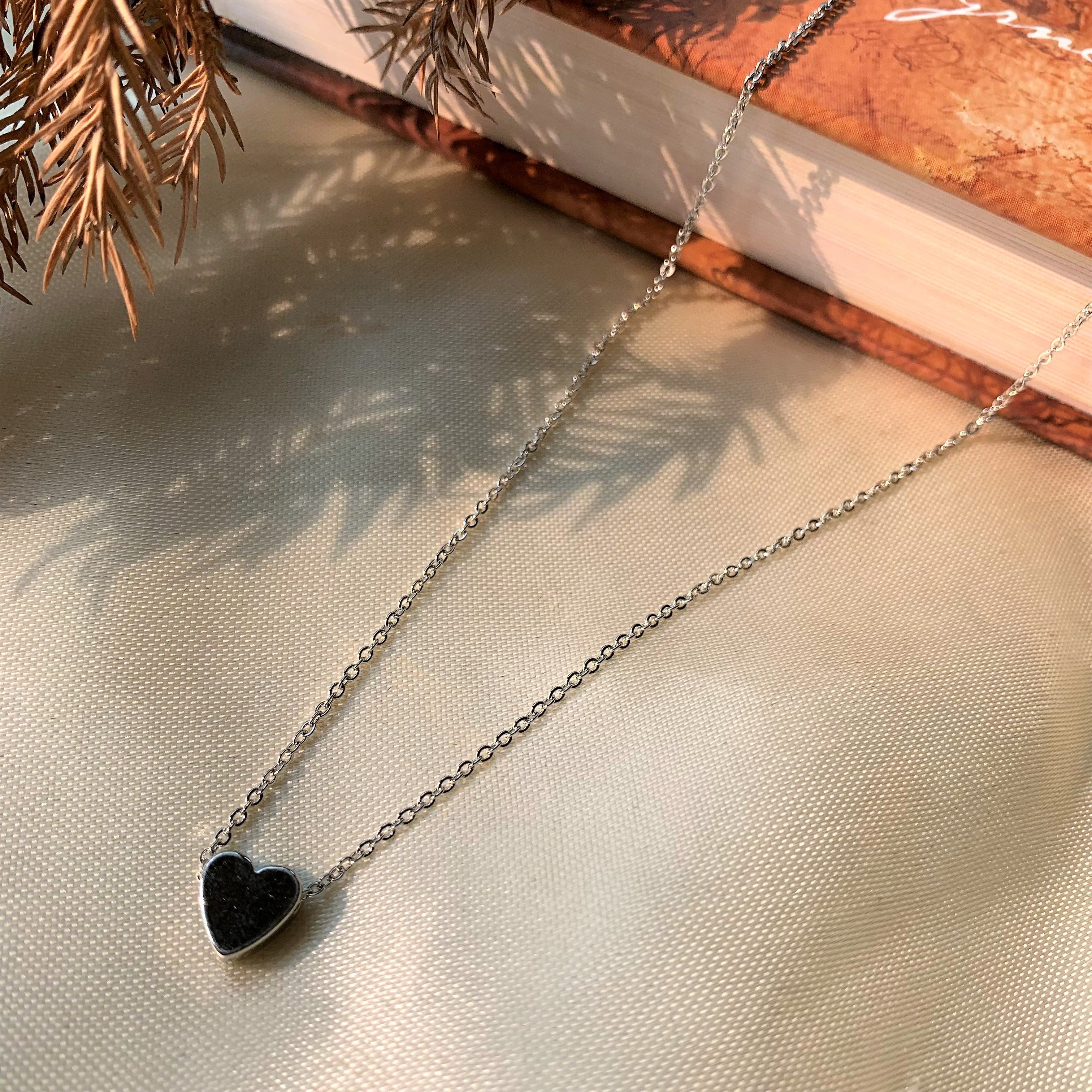 Silver Plated Heart Element Pendant