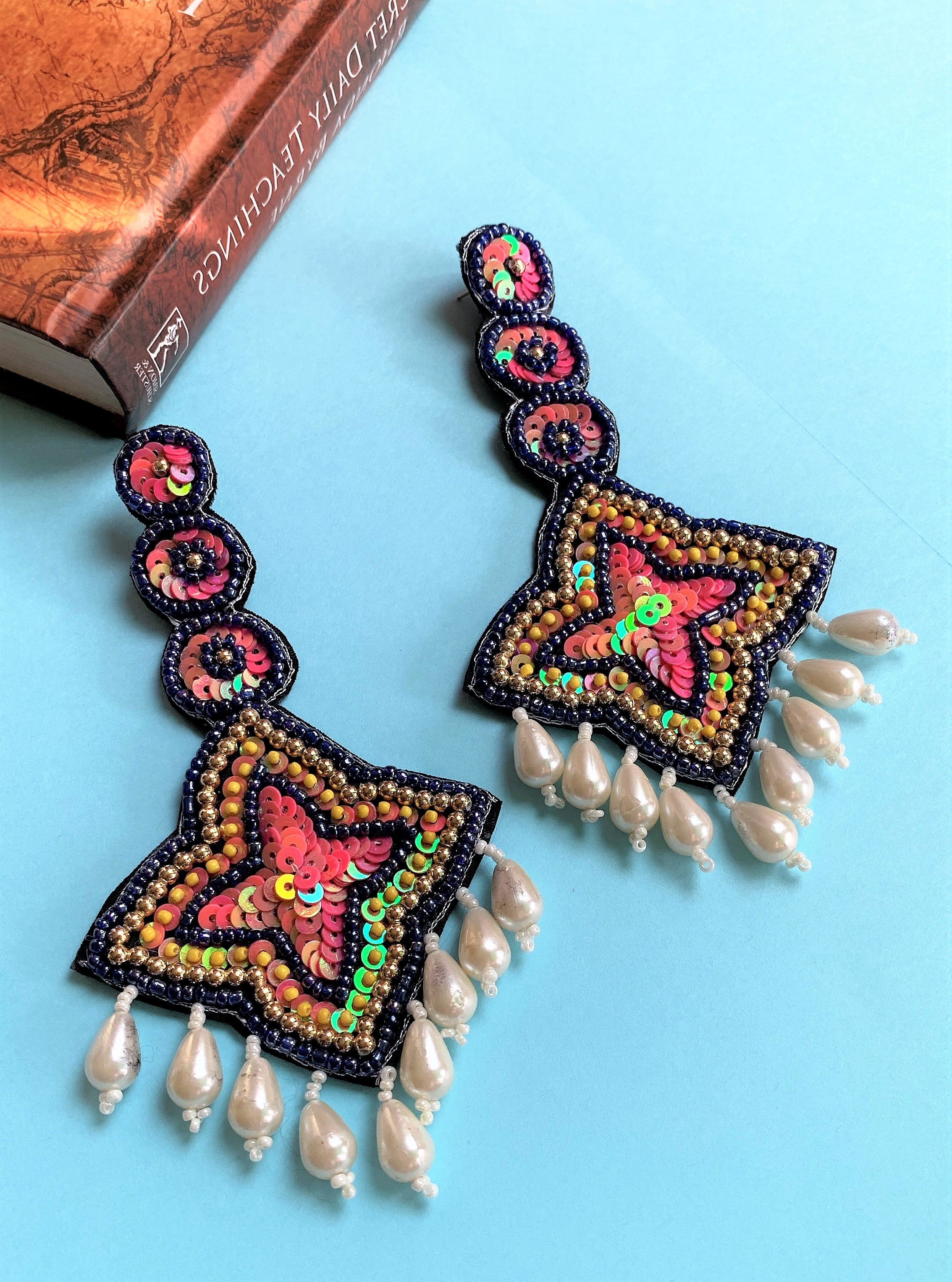 MULTI COLORED BEADS EARRING