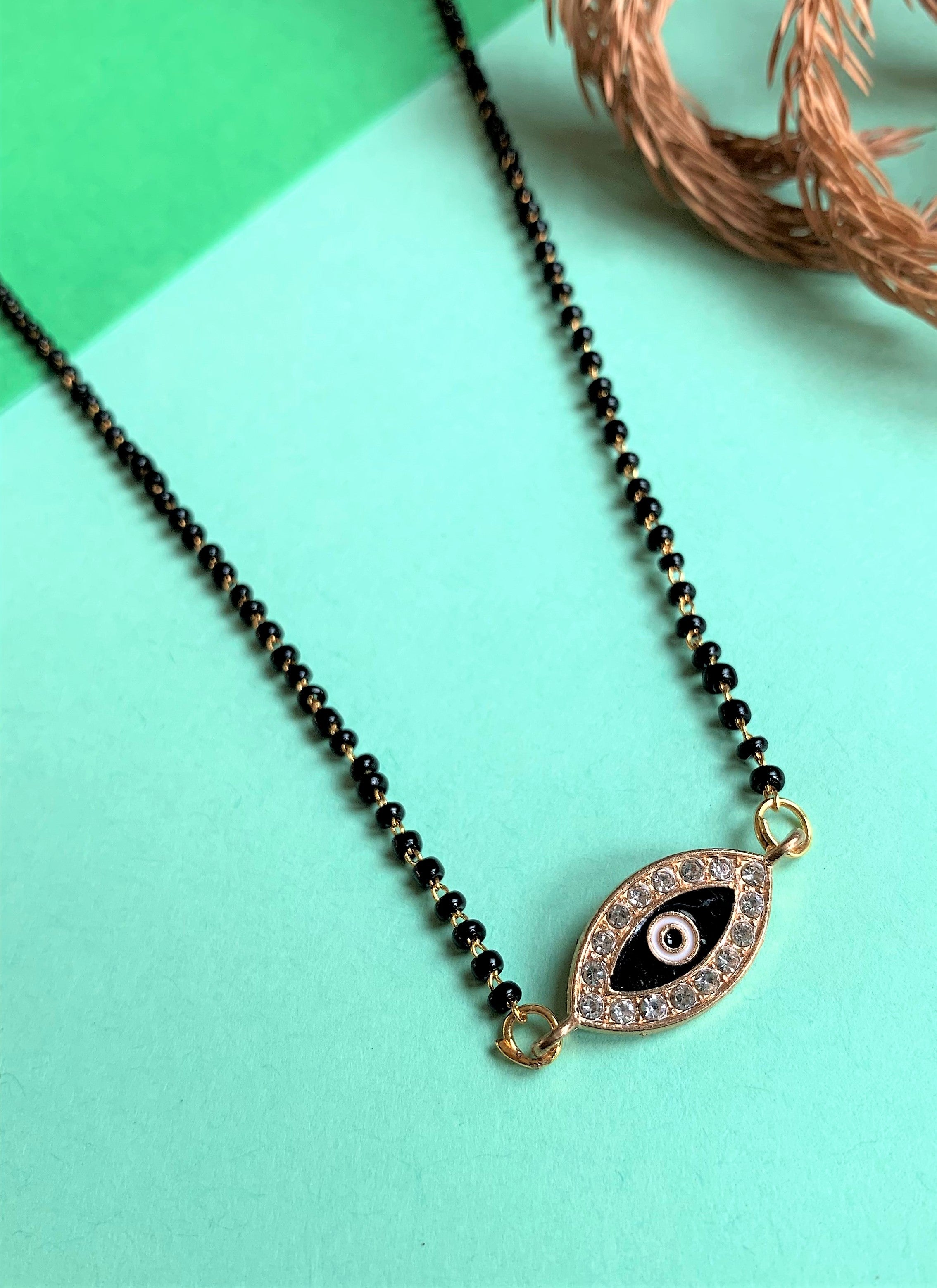 EVIL EYE MANGALSUTRA NECKLACE