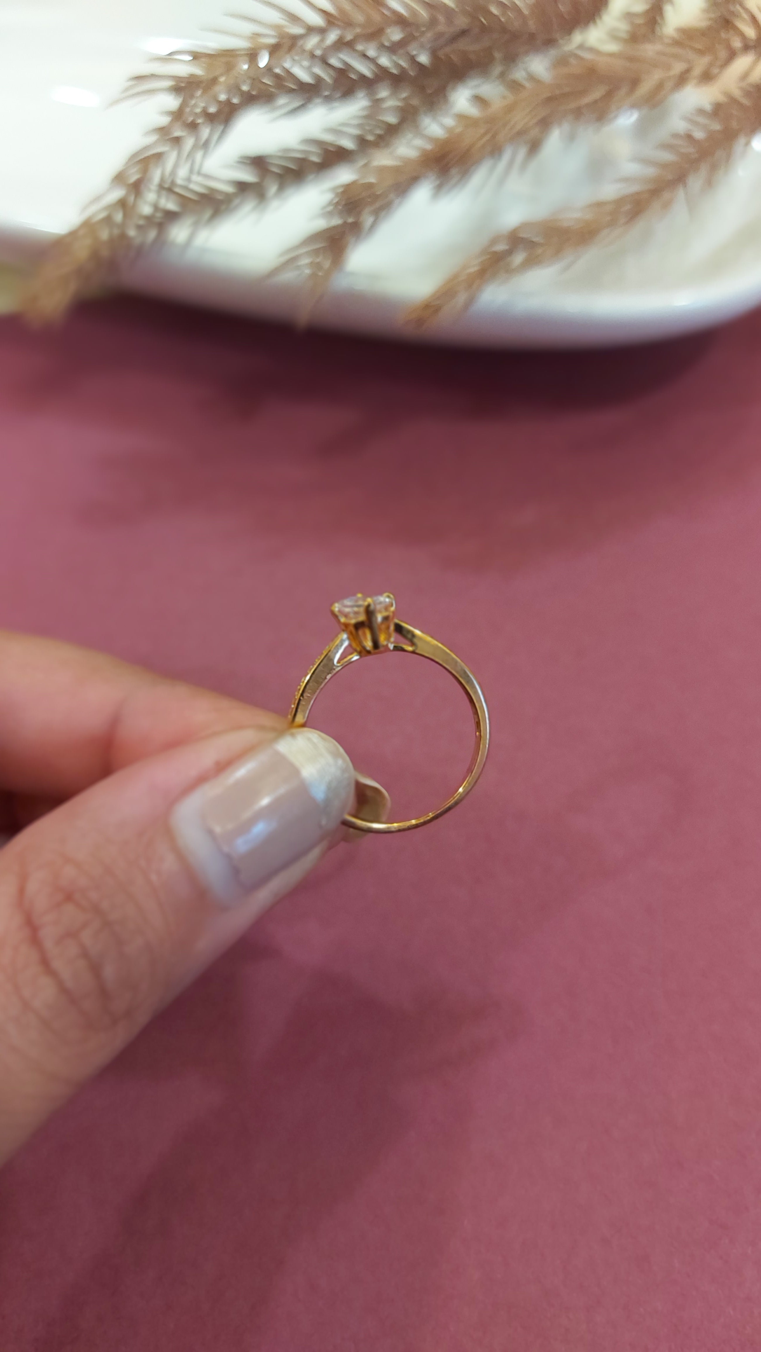 AMERICAN DIAMOND SOLITAIRE RING