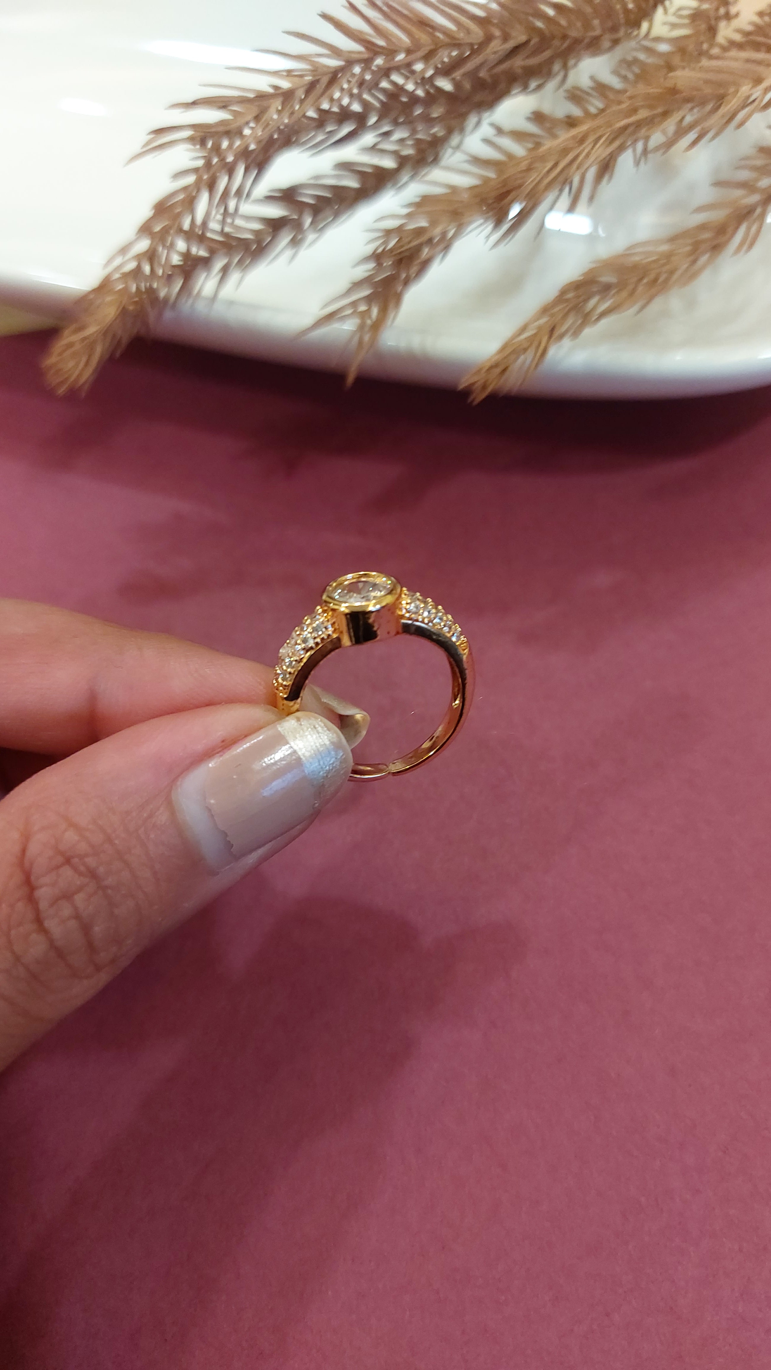 AMERICAN DIAMOND SOLITAIRE RING