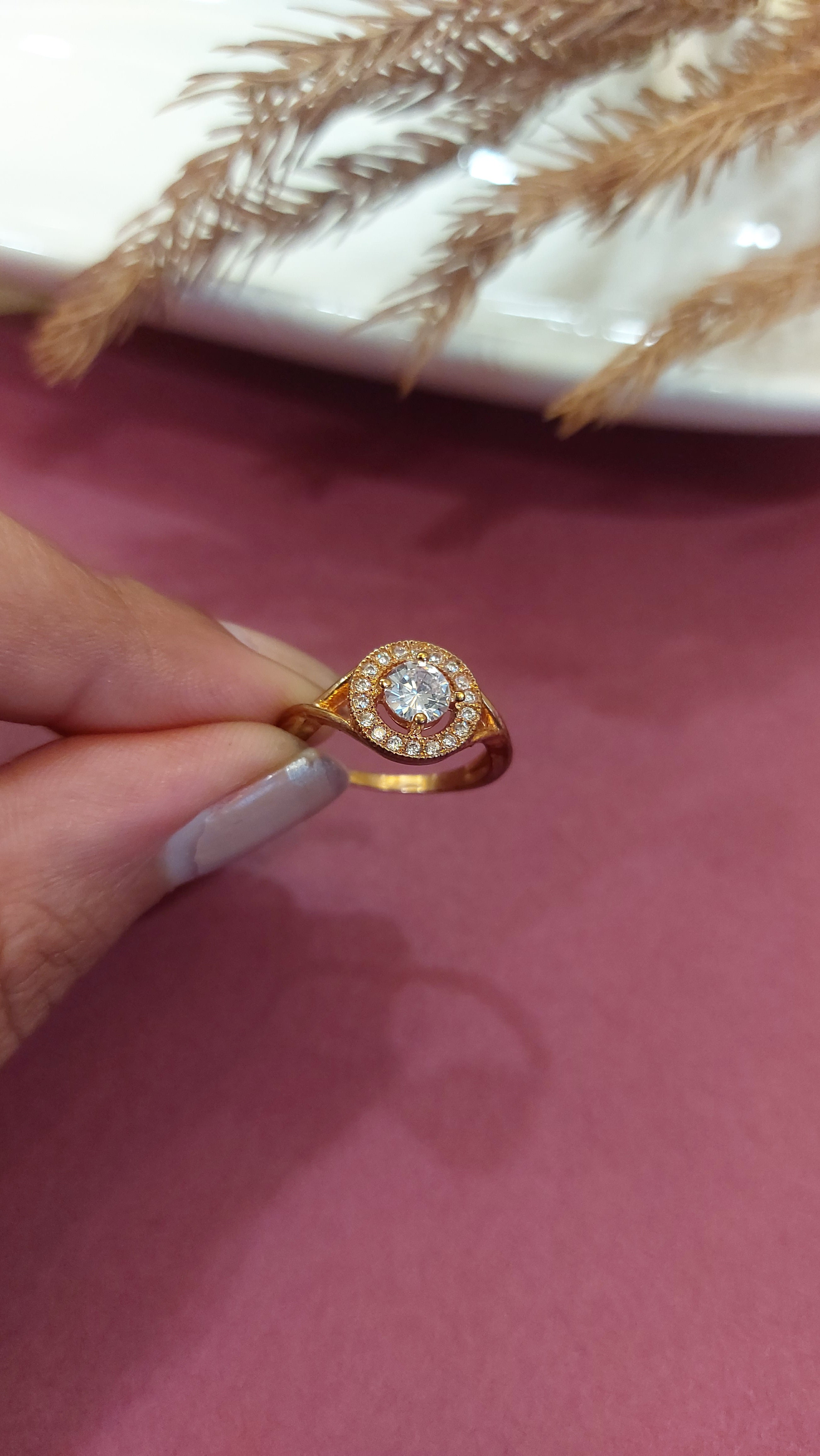 AMERICAN DIAMOND SOLITAIRE RING