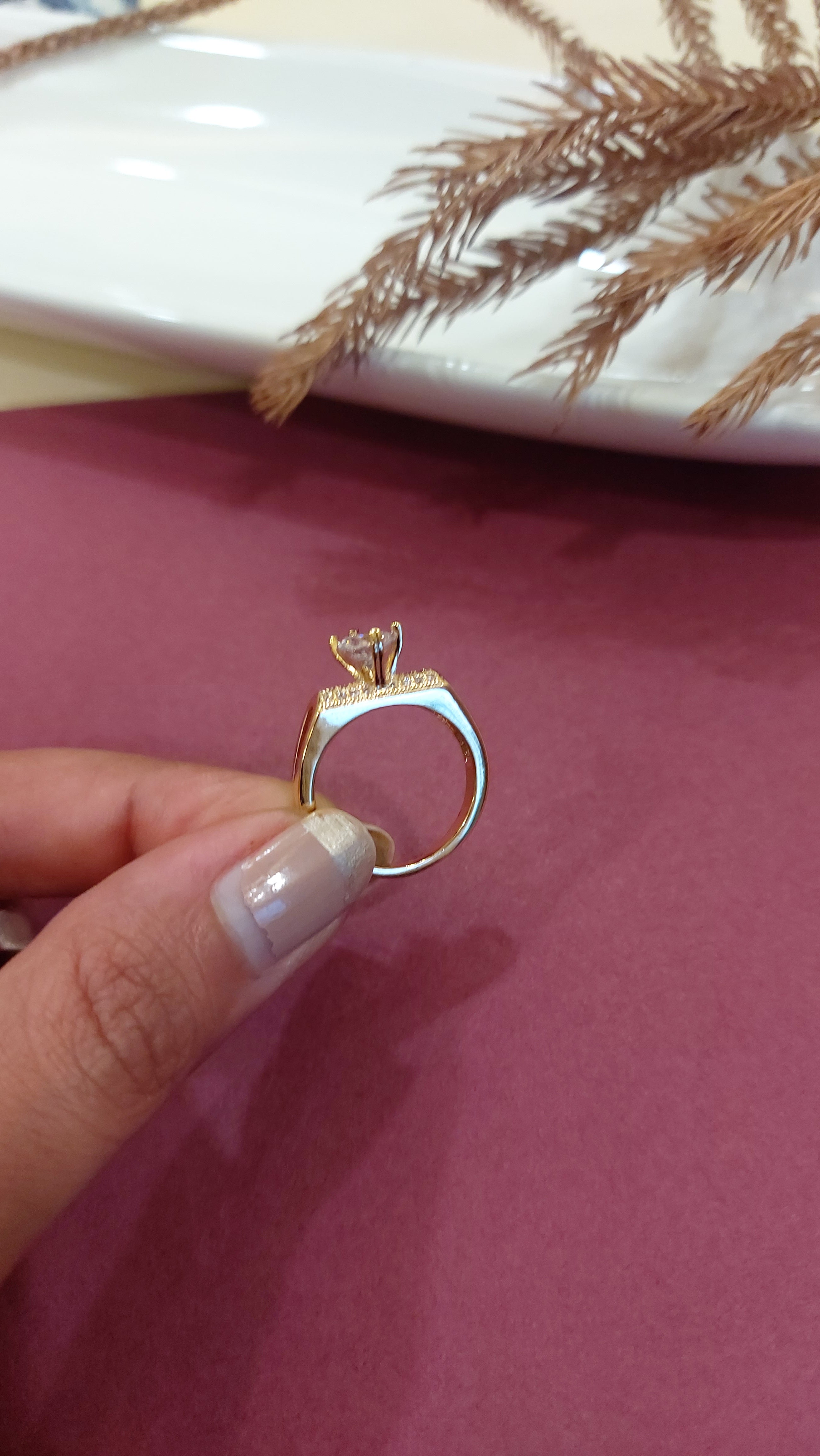 AMERICAN DIAMOND SOLITAIRE RING