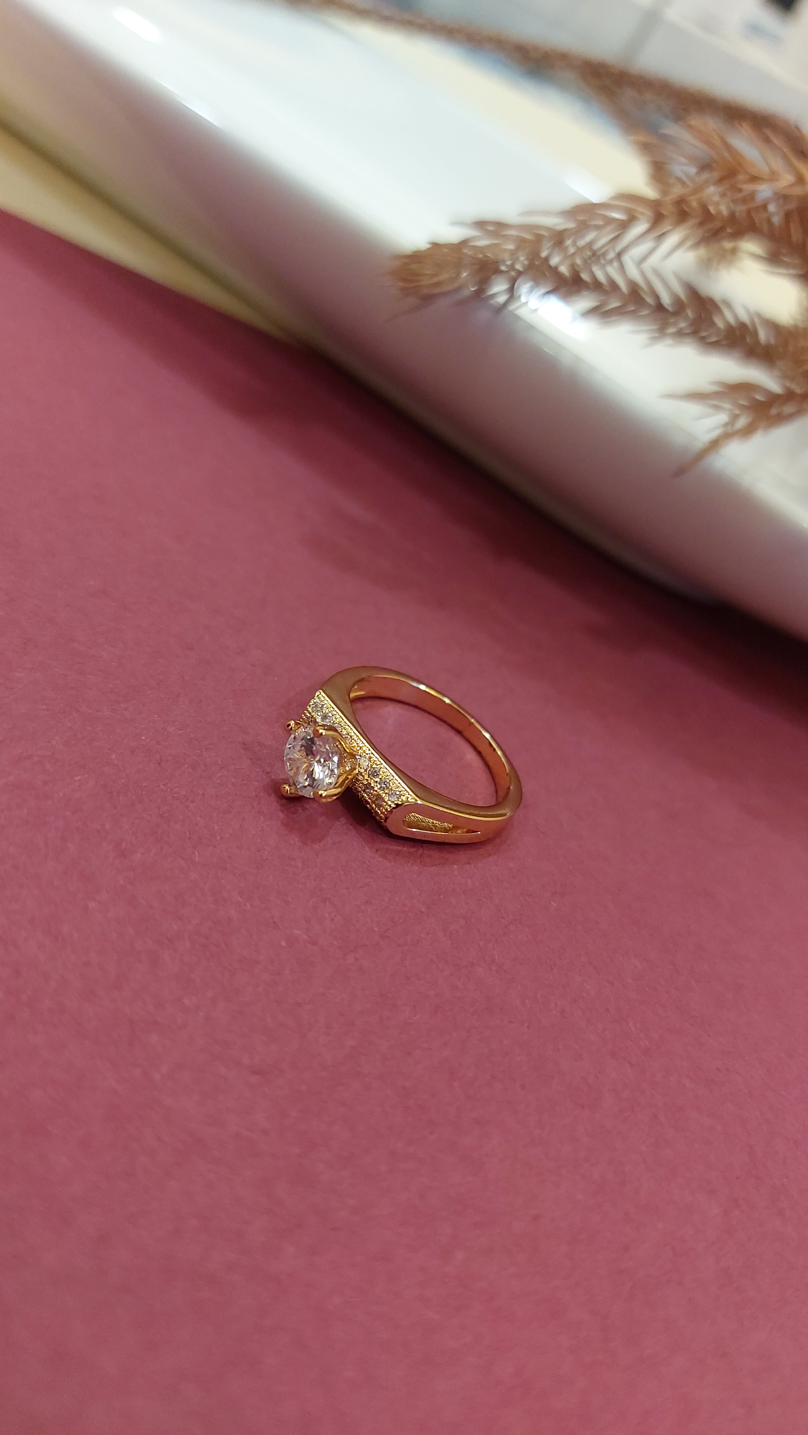 AMERICAN DIAMOND SOLITAIRE RING