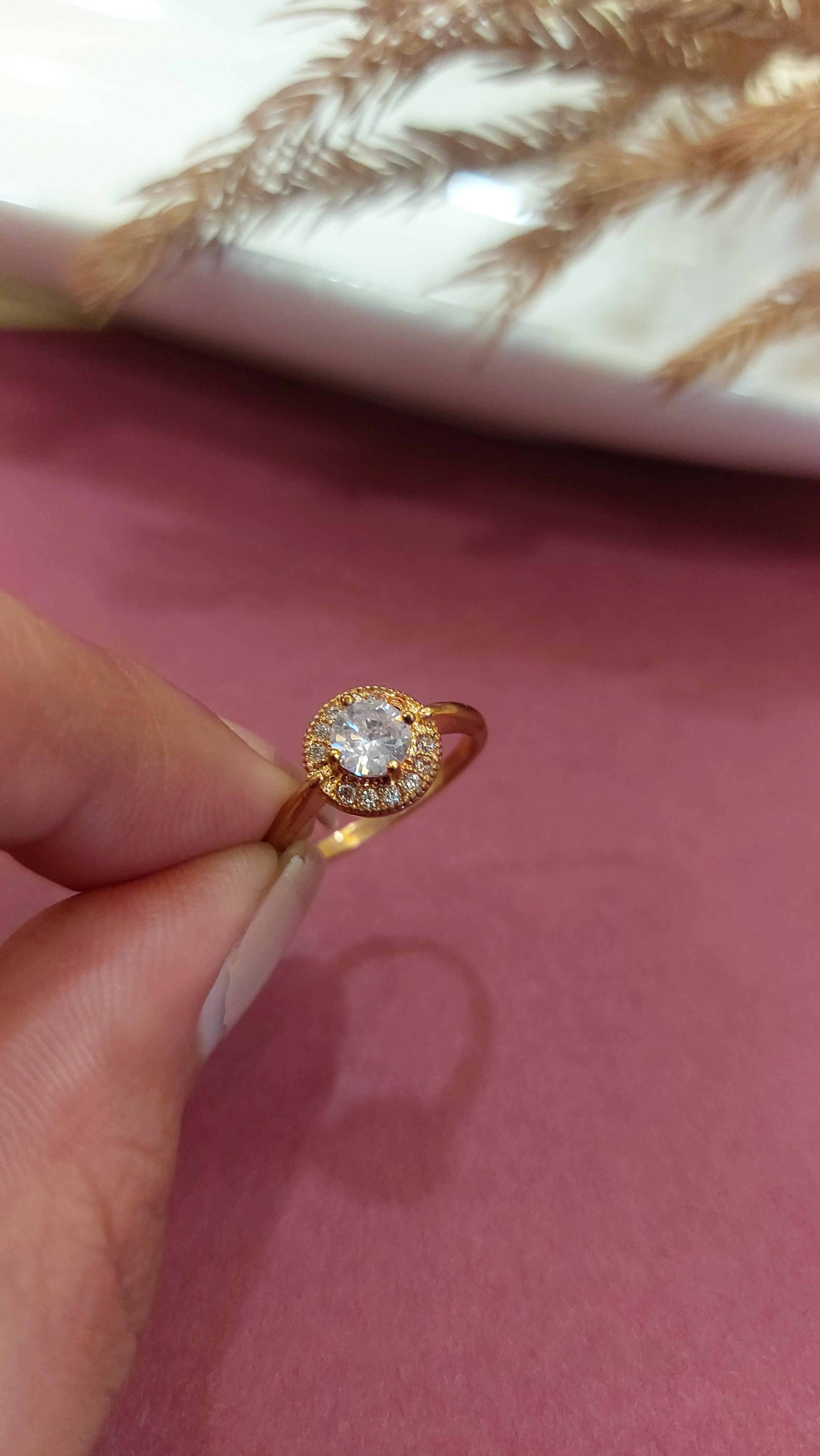 AMERICAN DIAMOND SOLITAIRE RING