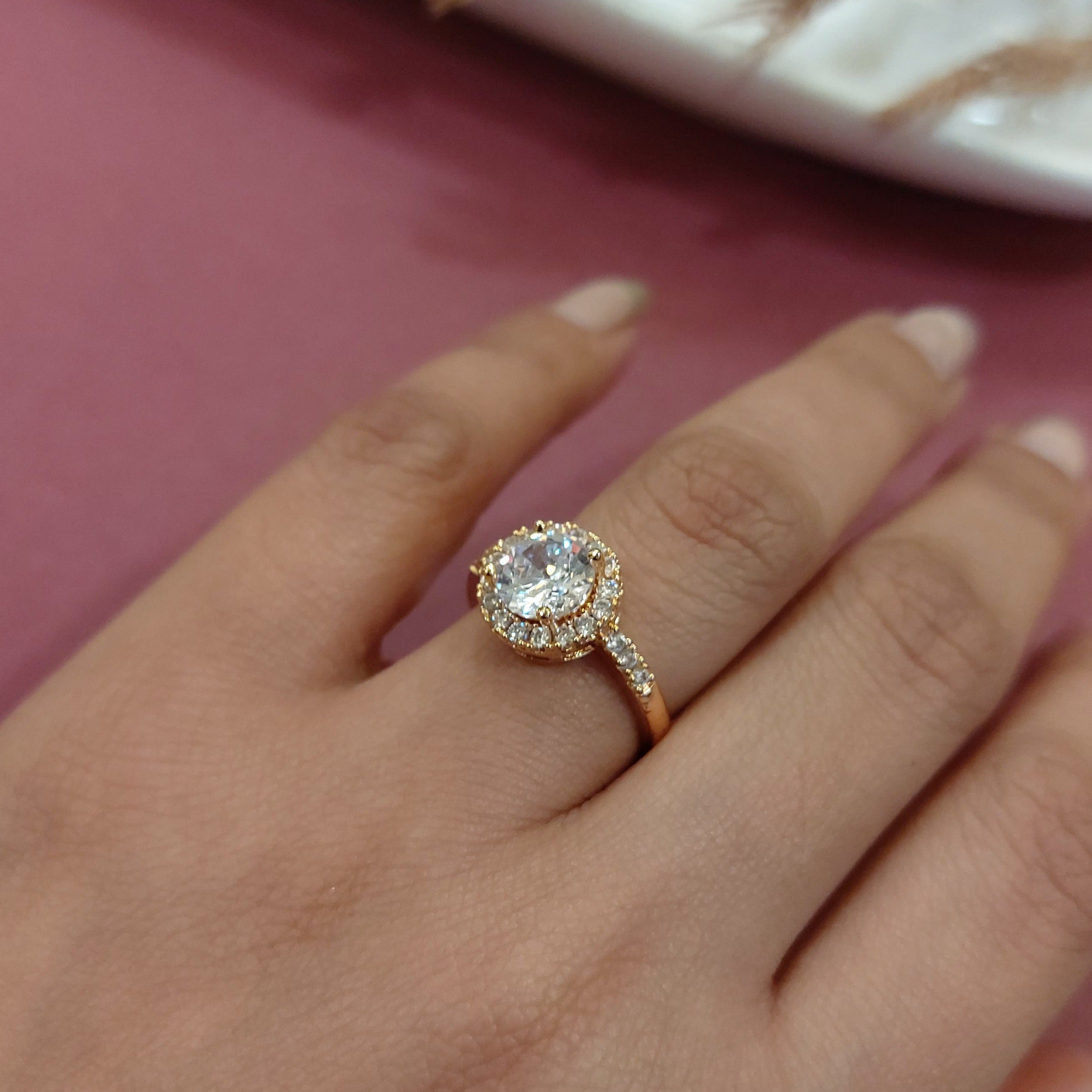 AMERICAN DIAMOND SOLITAIRE RING