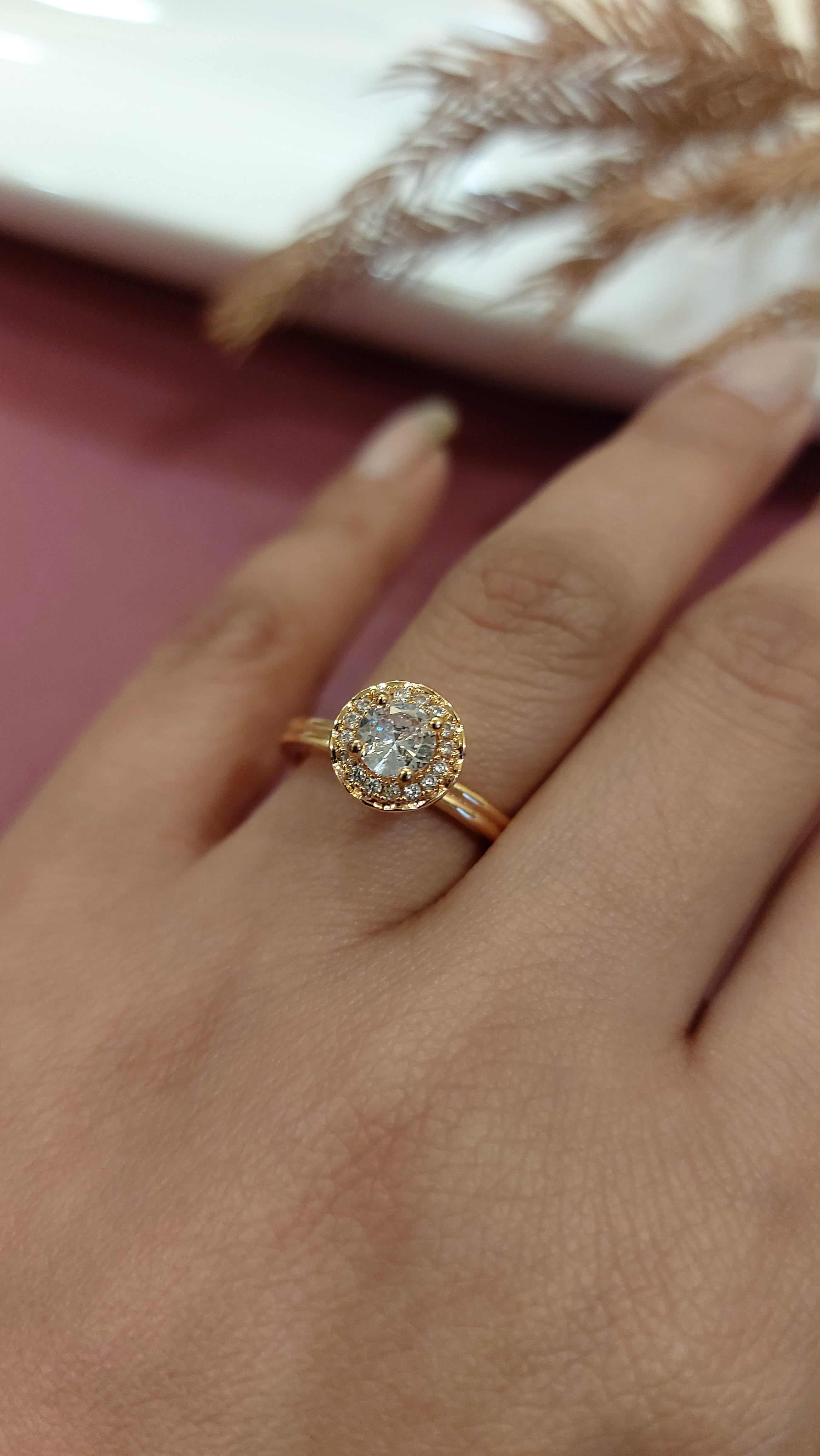 AMERICAN DIAMOND SOLITAIRE RING