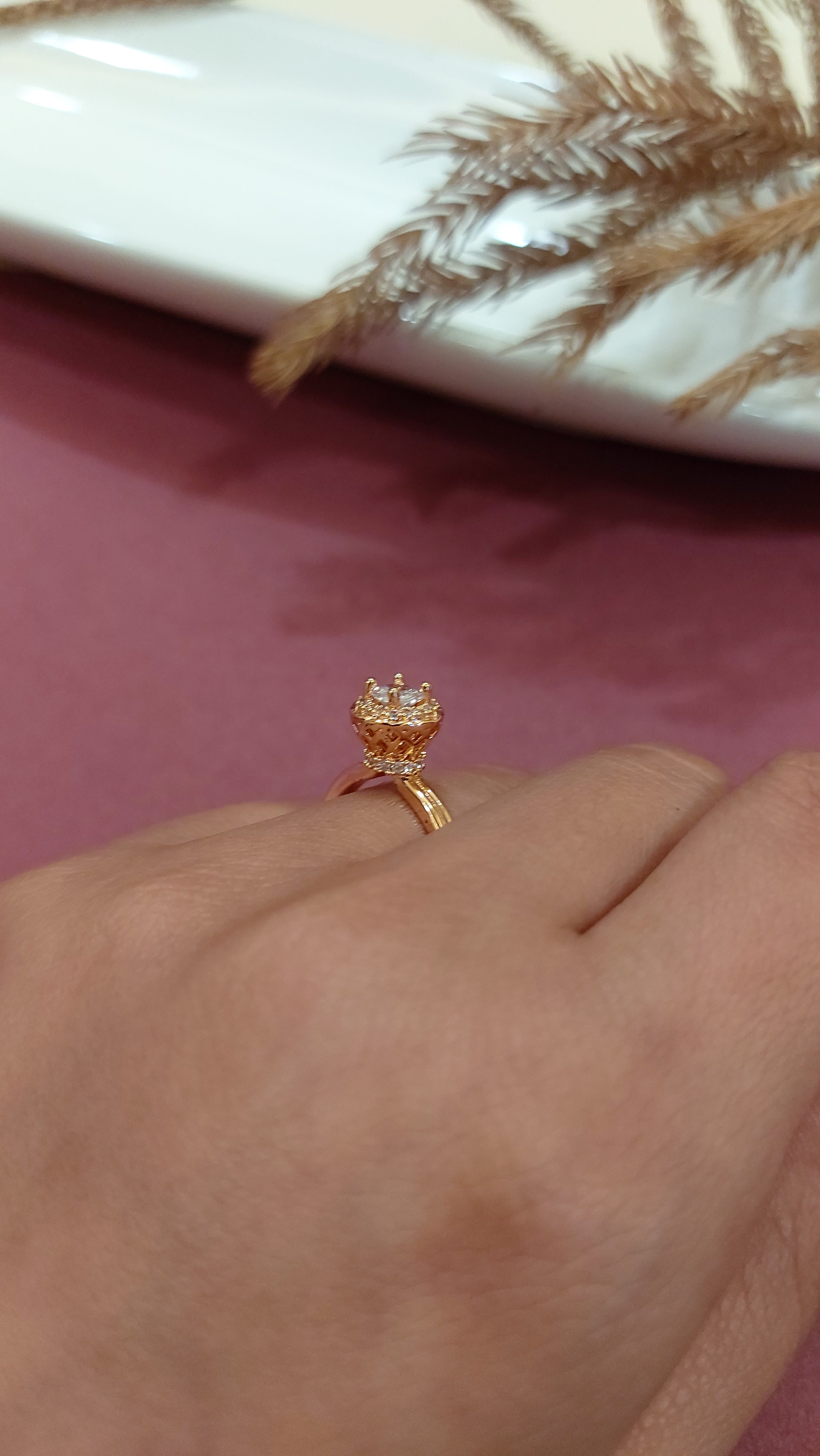 AMERICAN DIAMOND SOLITAIRE RING