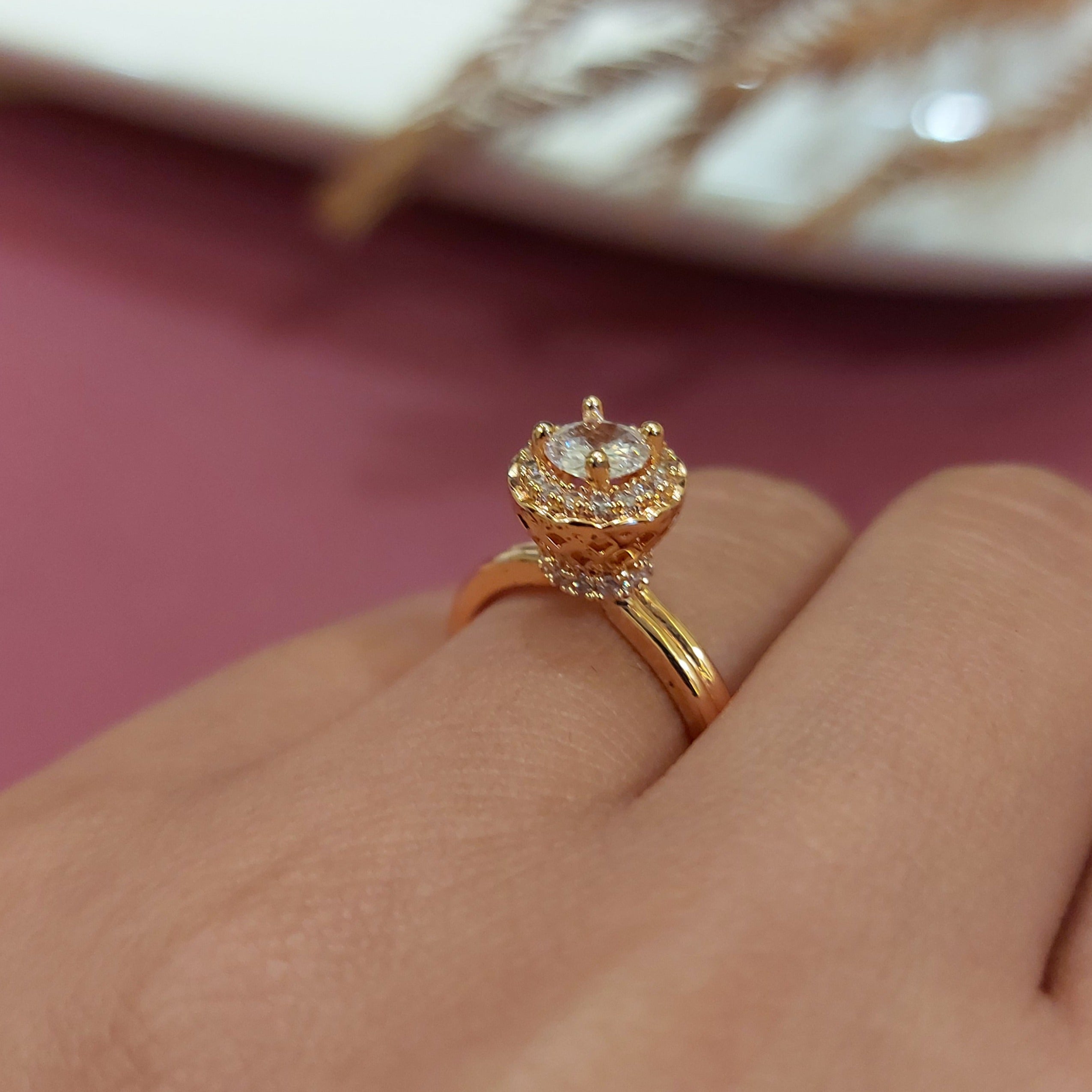 AMERICAN DIAMOND SOLITAIRE RING