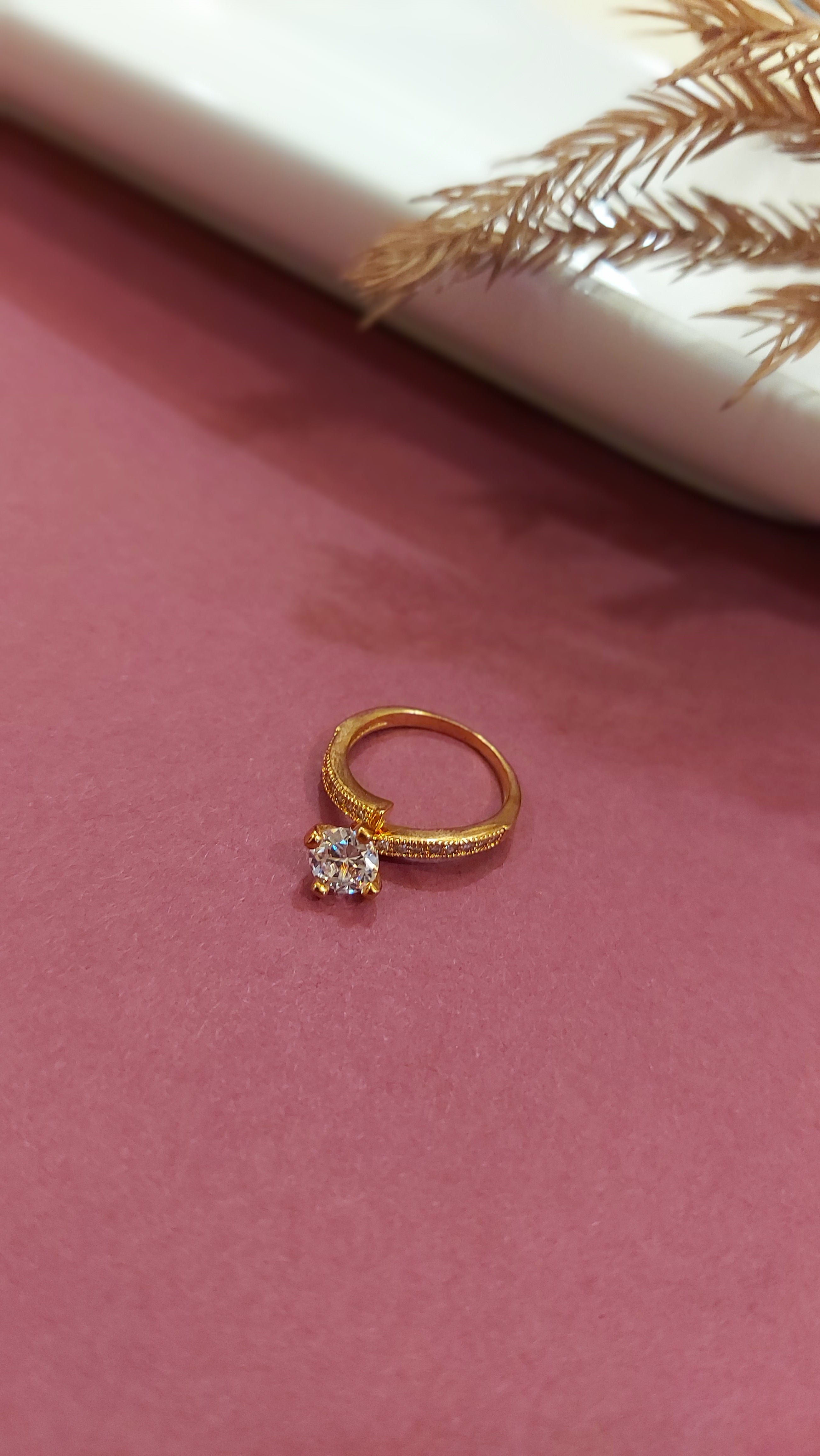 AMERICAN DIAMOND SOLITAIRE RING