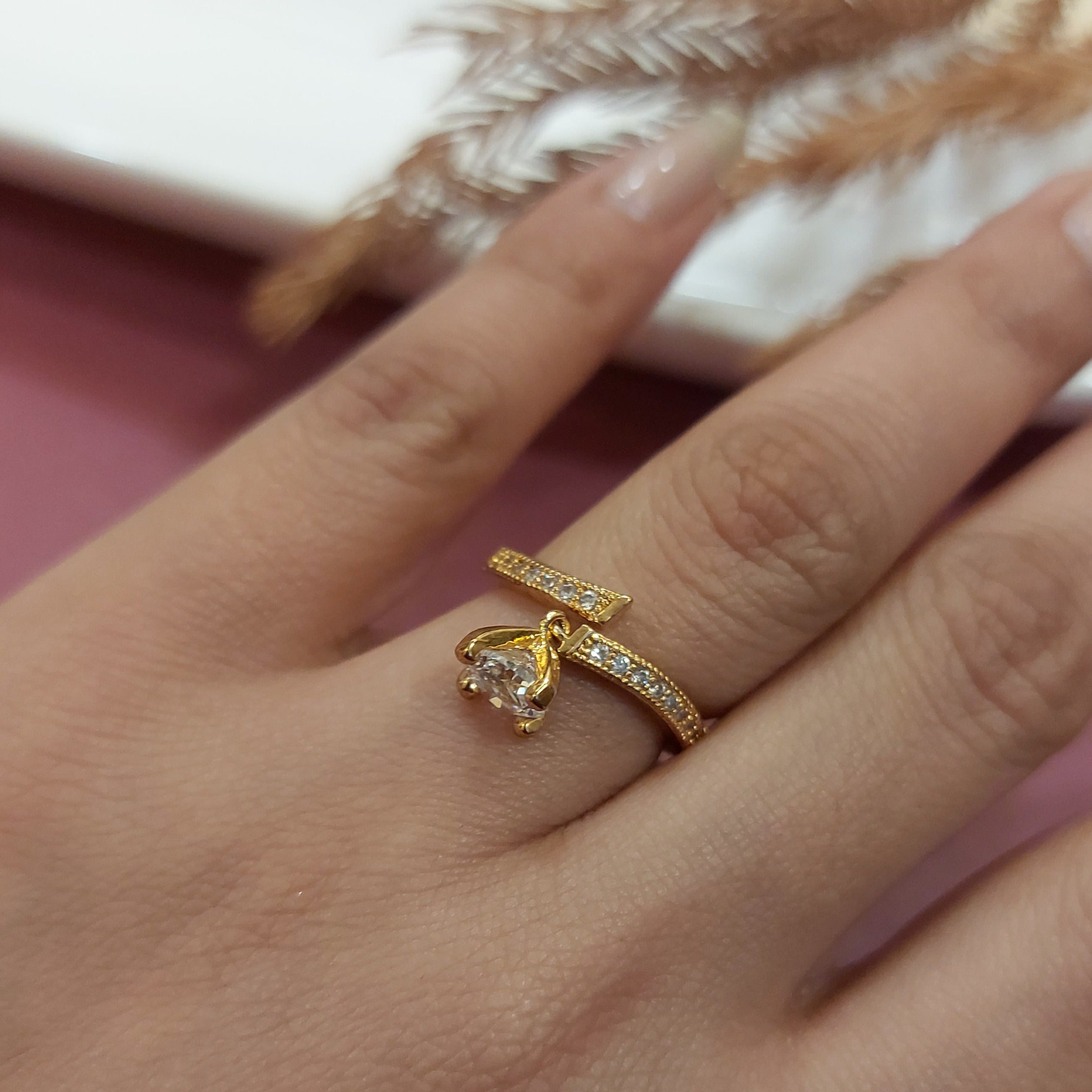 AMERICAN DIAMOND SOLITAIRE RING