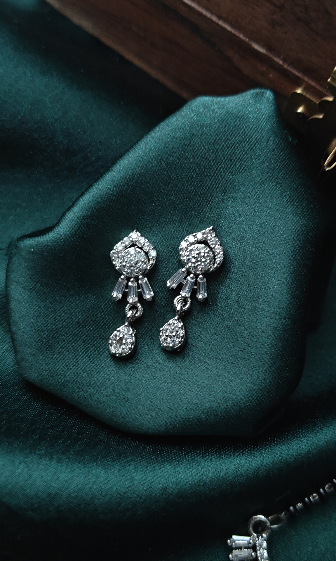 American Diamond Mangalsutra Necklace Set