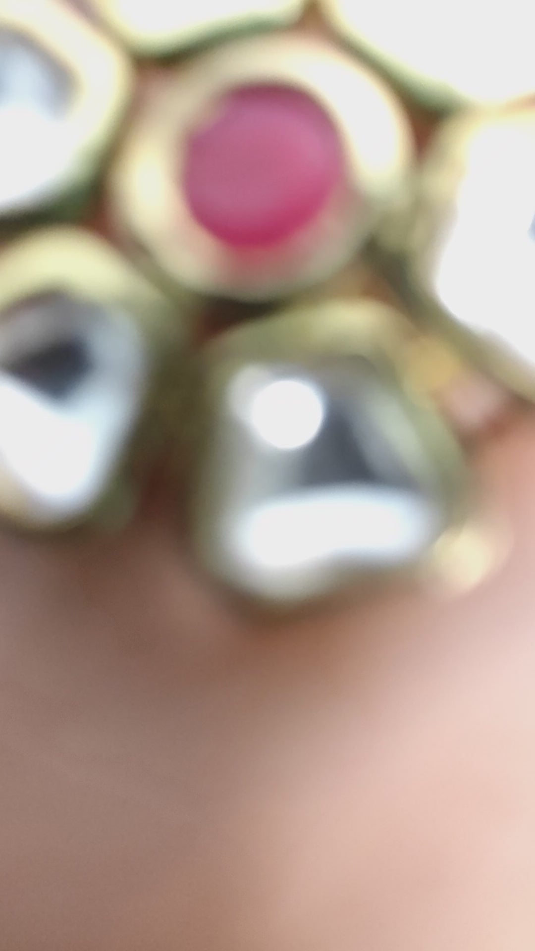 Kundan Adjustable Statement Ring