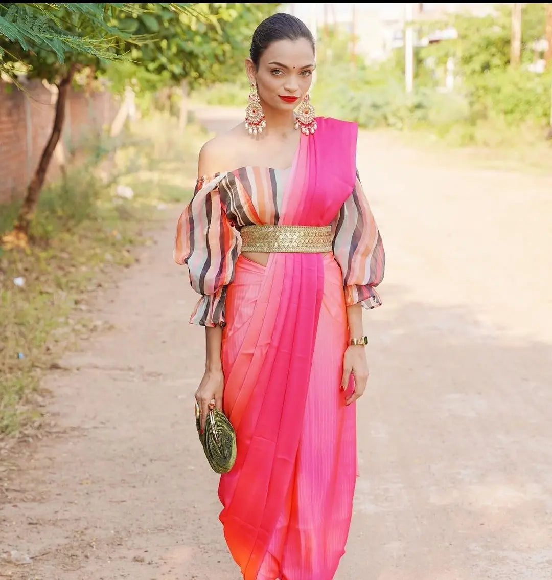 Kundan Chandbali Earrings with Red Beads and Pearls