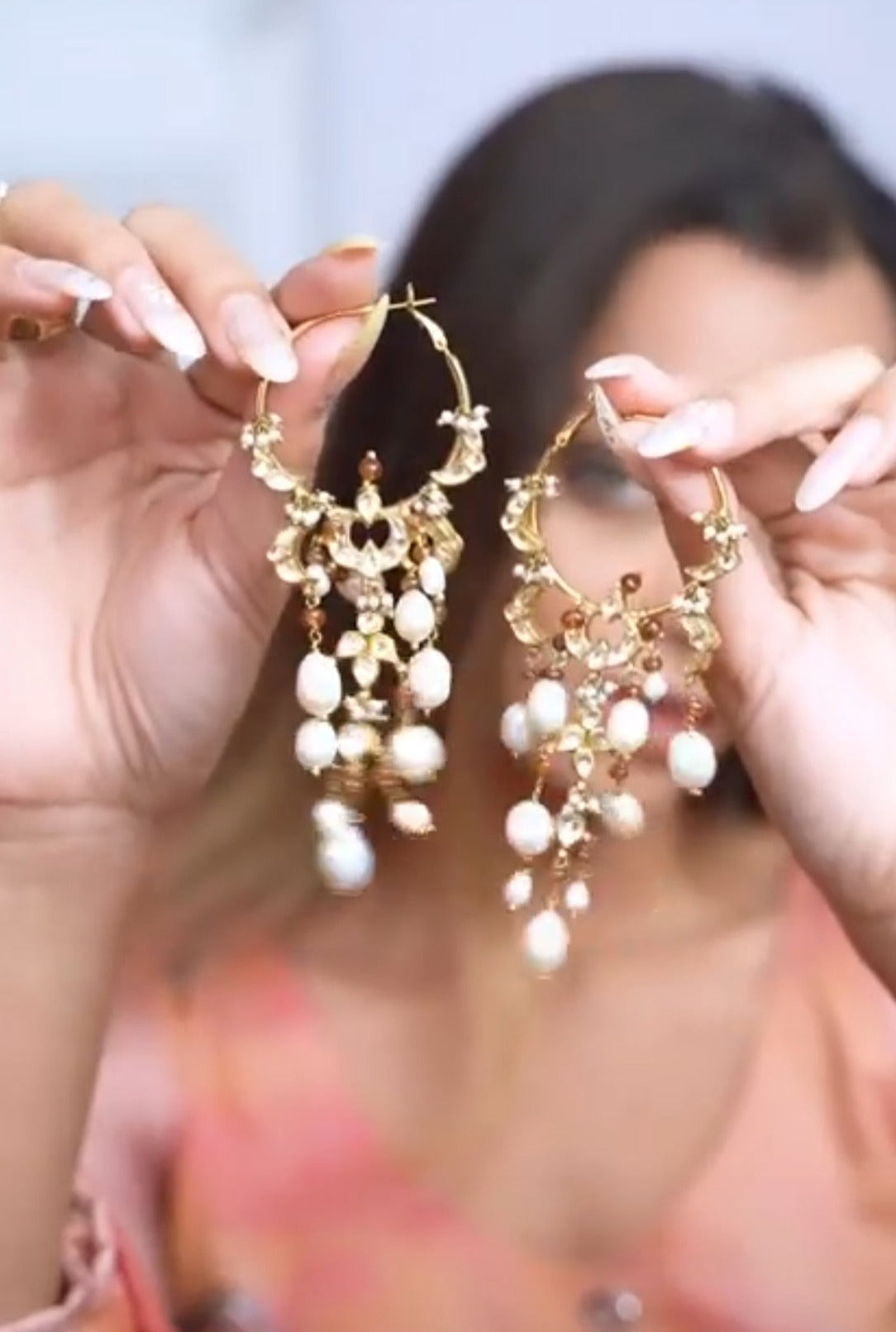 Apeksha Kundan Hoop Earring