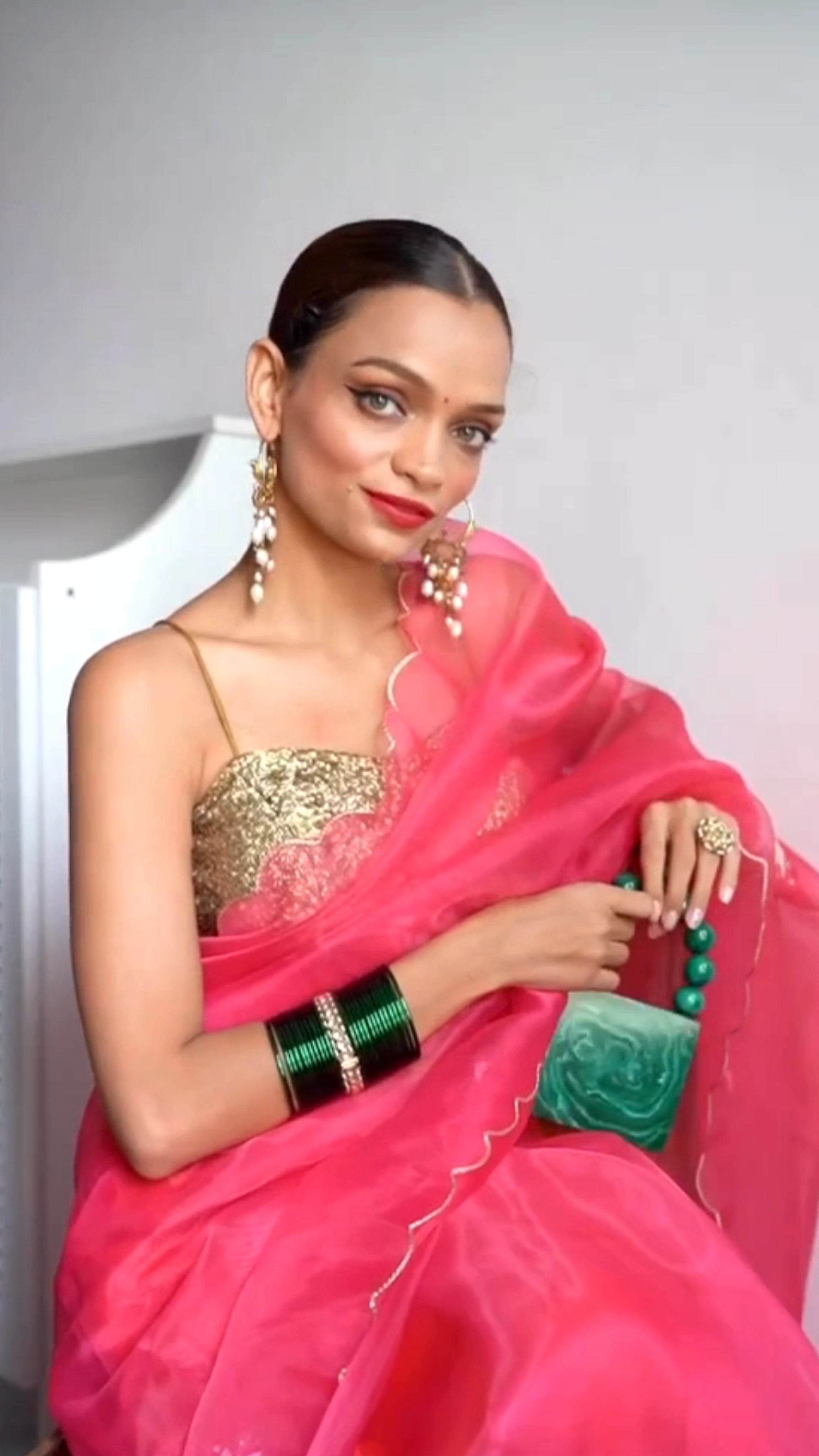 Apeksha Kundan Hoop Earring