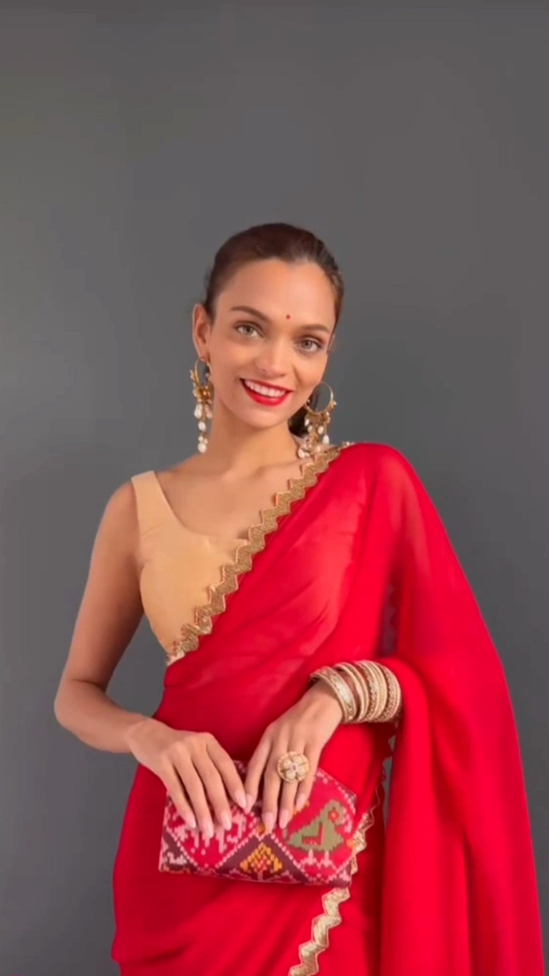 Apeksha Kundan Hoop Earring