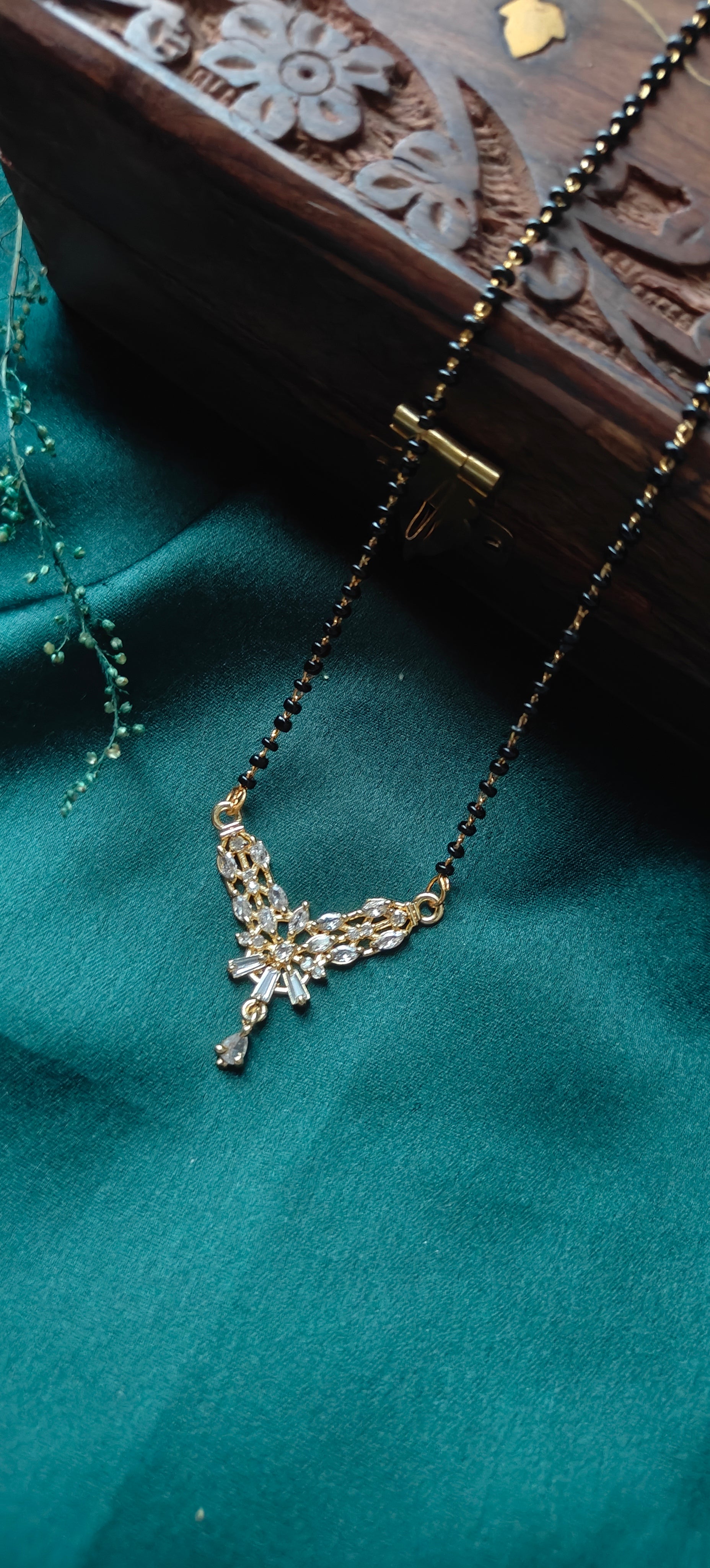 American Diamond Mangalsutra Necklace