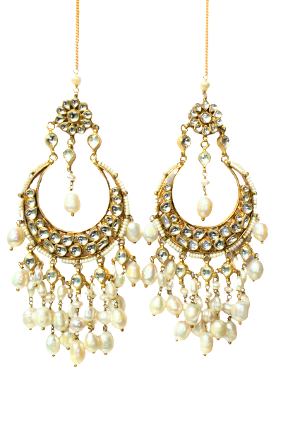 AALEKHYA KUNDAN CHANDBALI EARRING