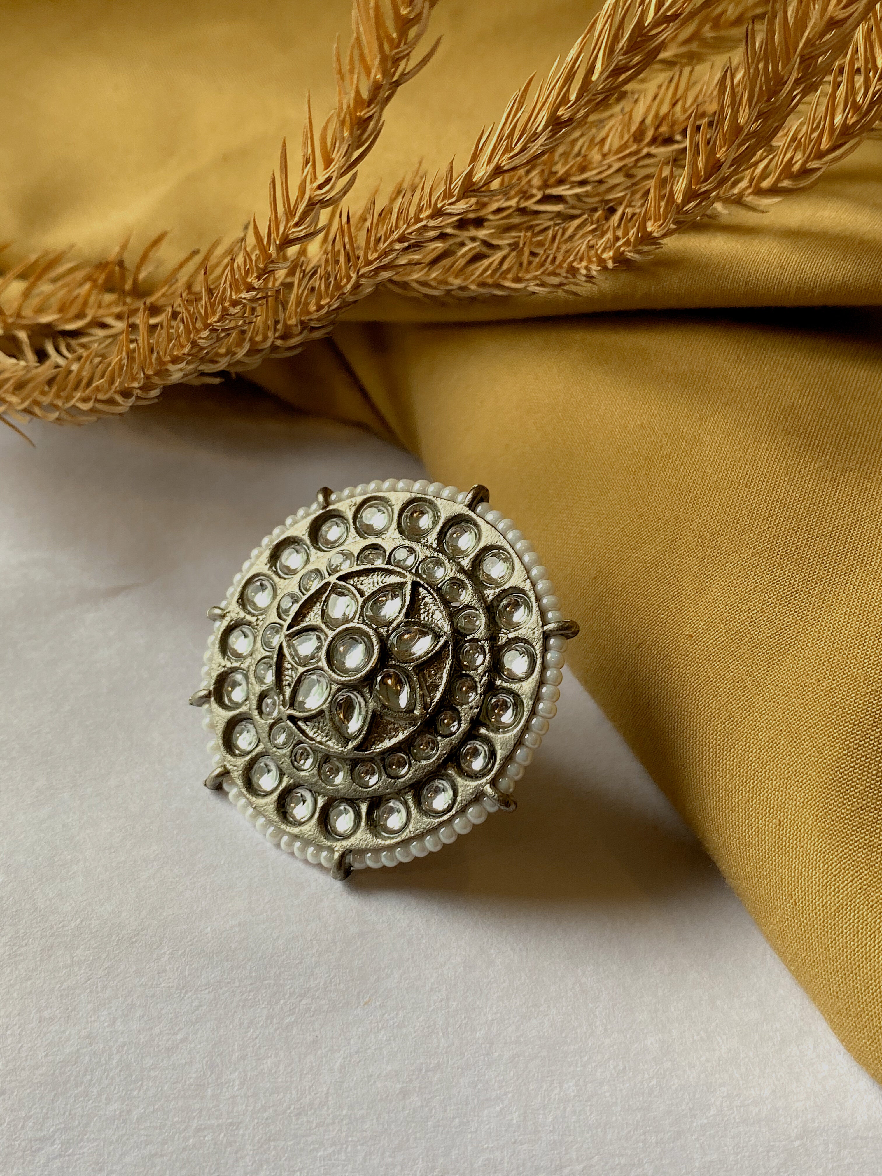 OXIDISED SILVER RING