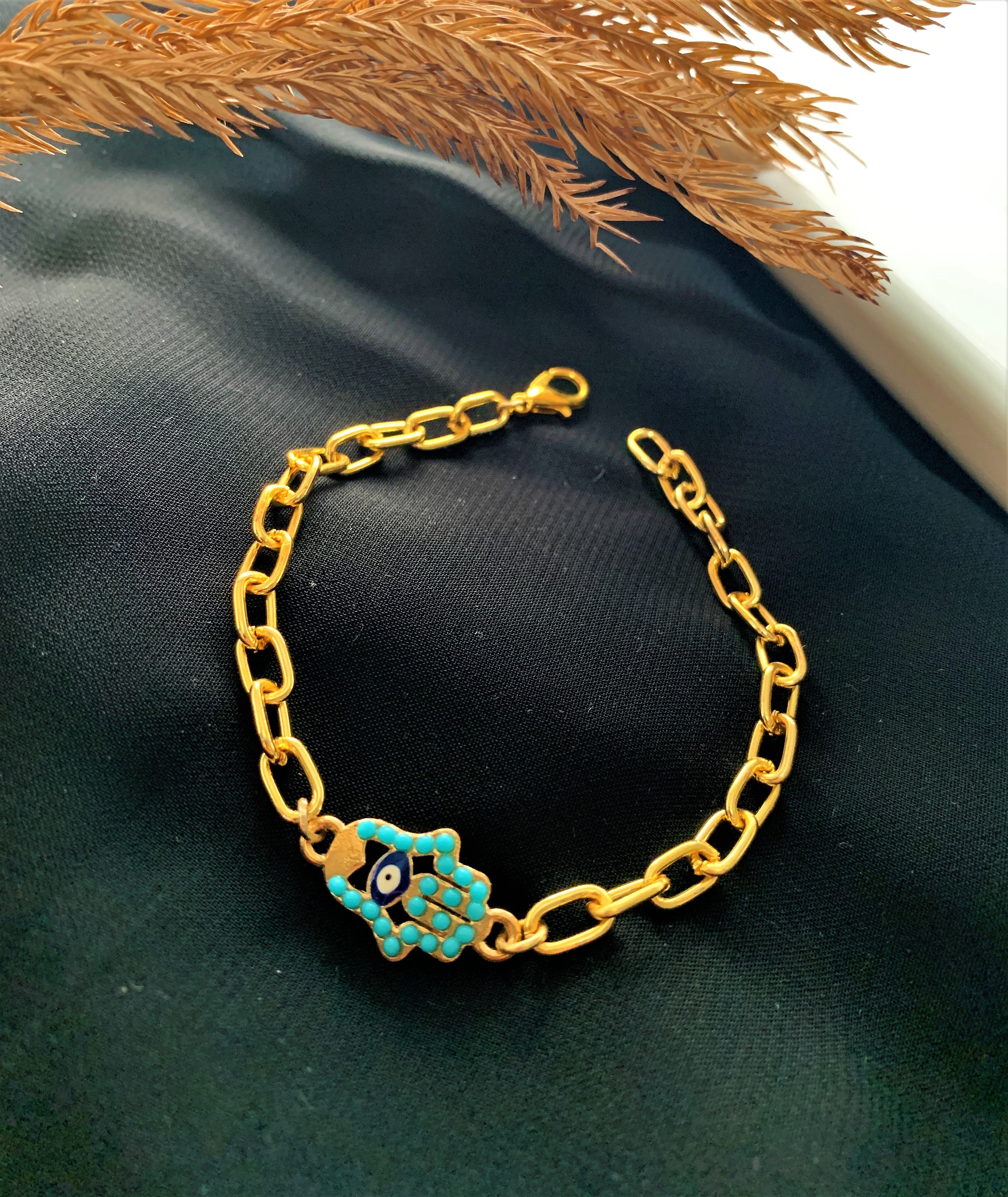 CHUNKY GOLD PLATED CHAIN BRACELET