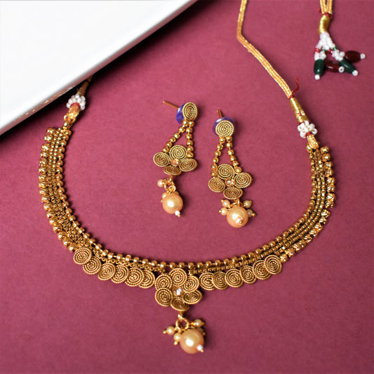 GOLD PLATED NECKLACE SET