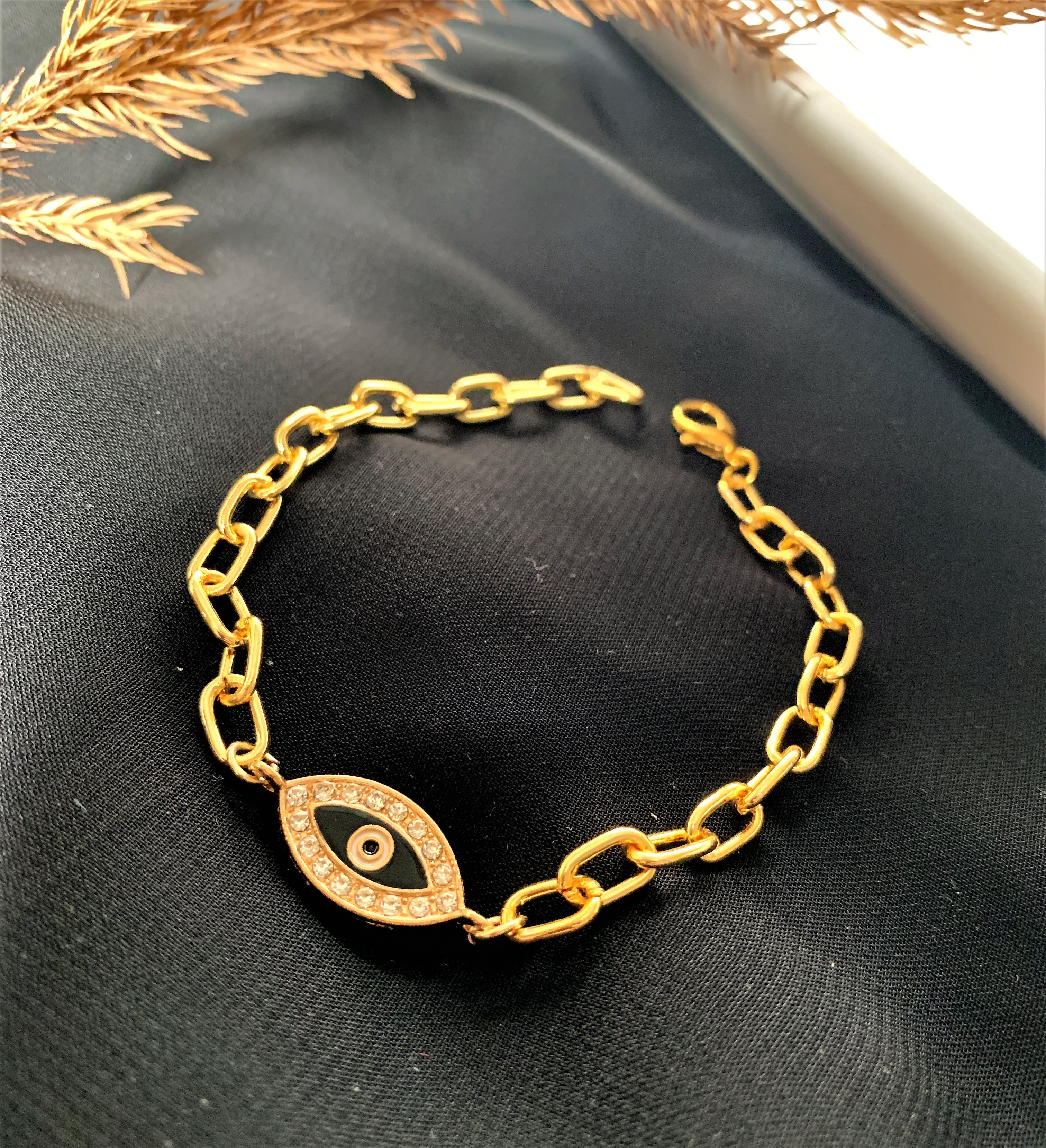 CHUNKY GOLD PLATED CHAIN BRACELET