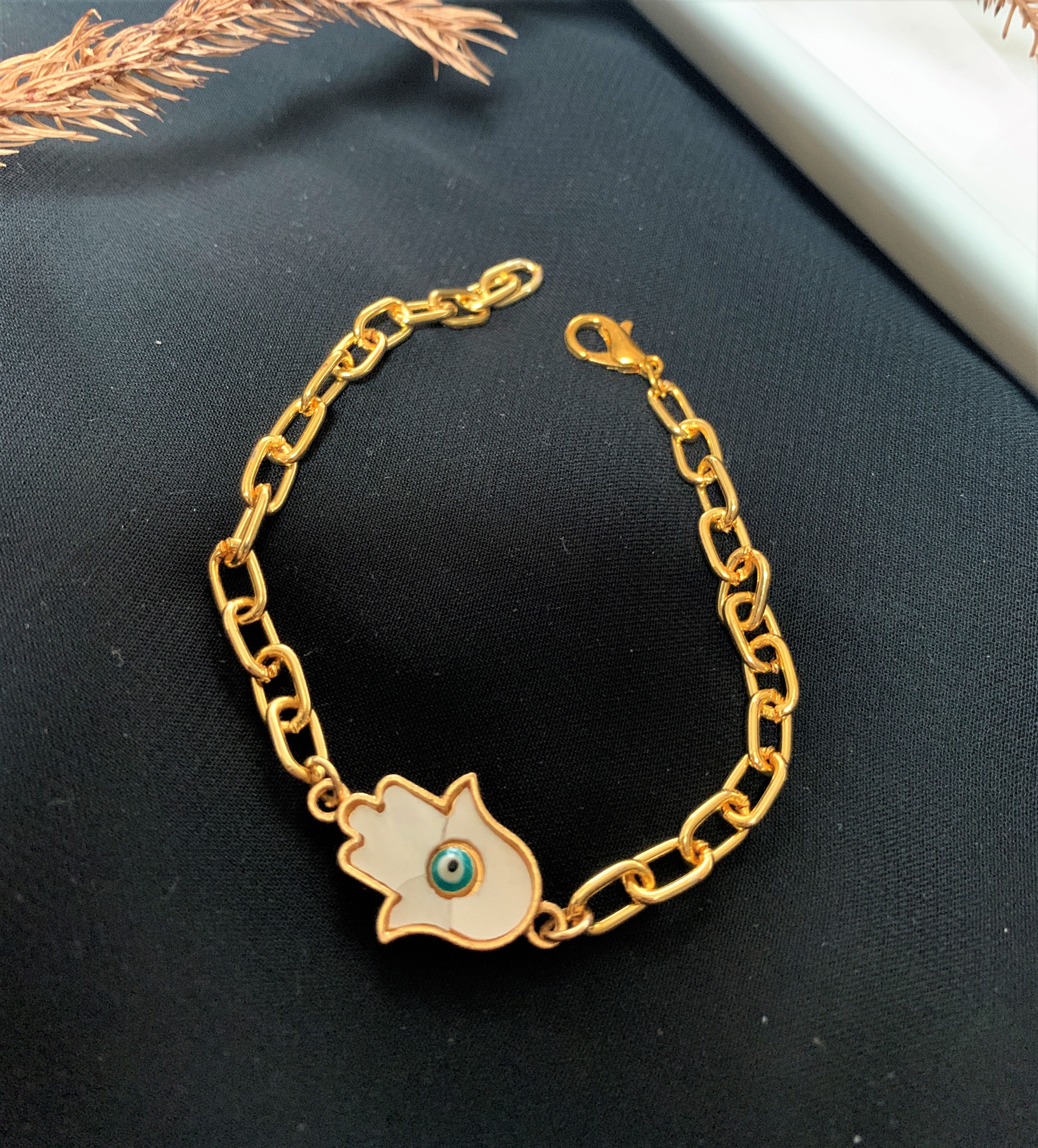 CHUNKY GOLD PLATED CHAIN BRACELET