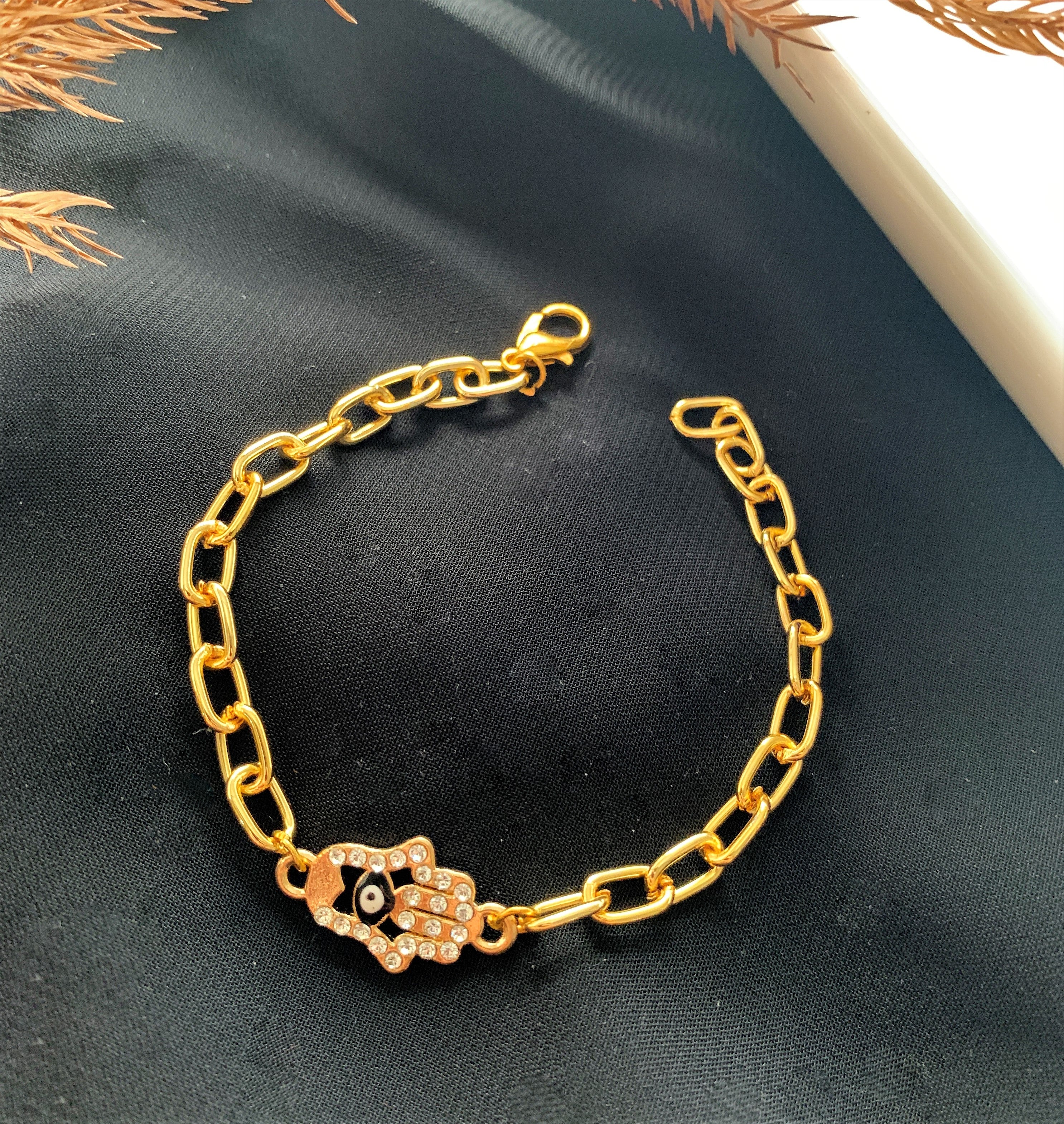 CHUNKY GOLD PLATED CHAIN BRACELET