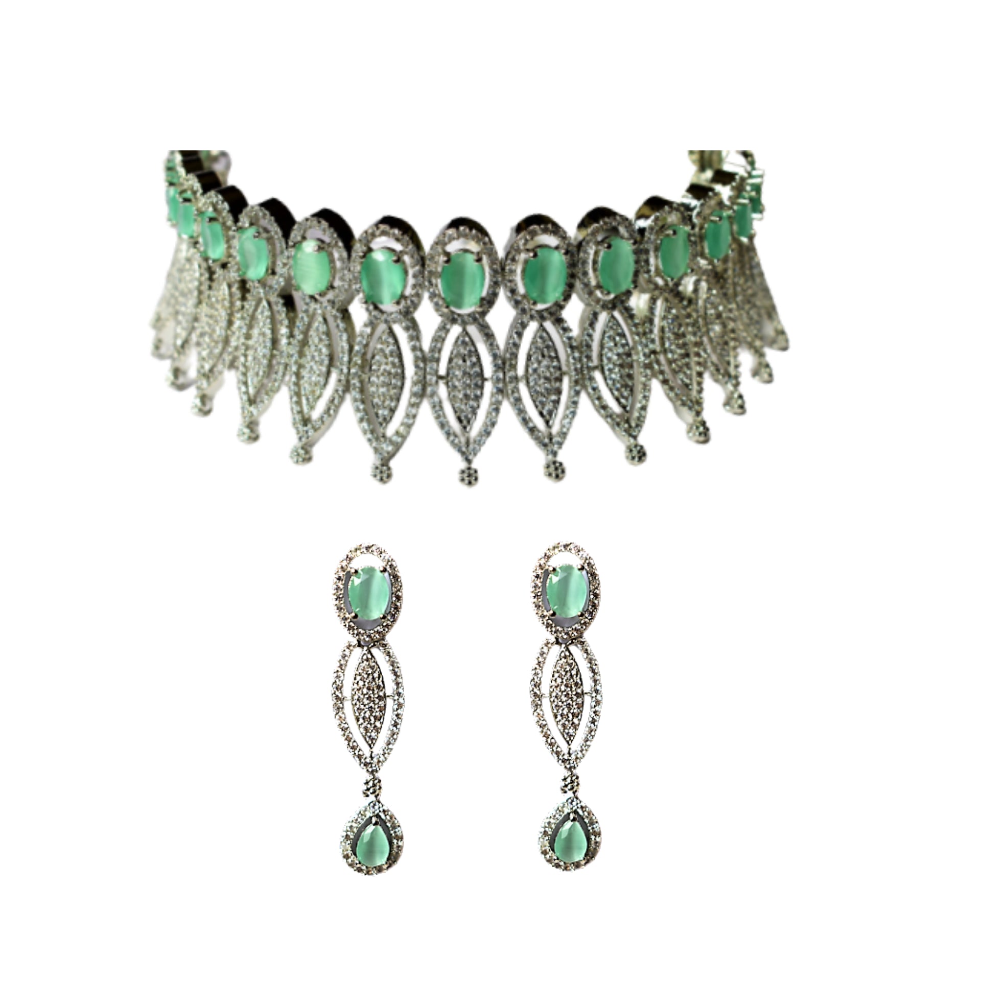 MIA AMERICAN DIAMOND CHOKER SET