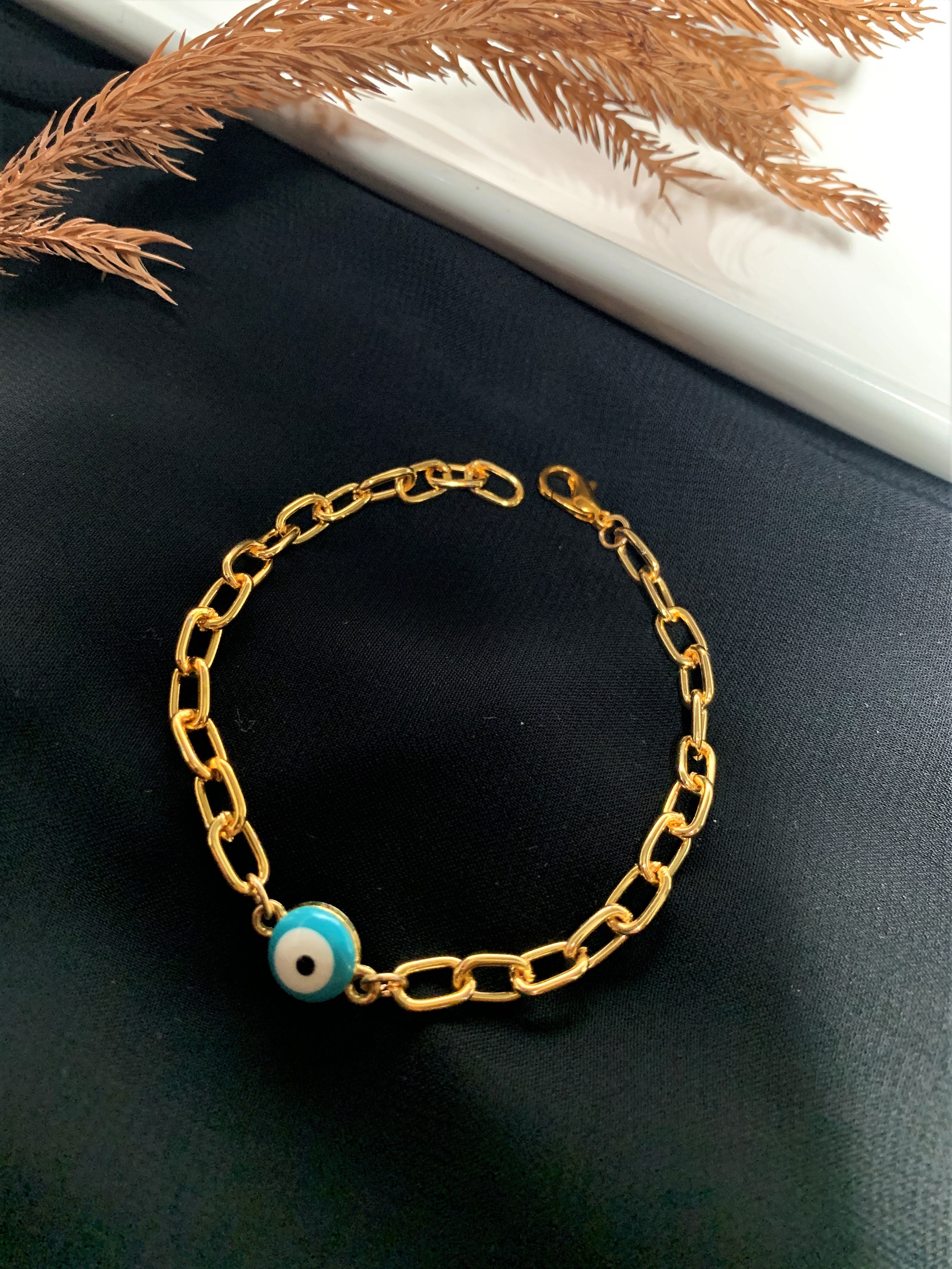 CHUNKY GOLD PLATED CHAIN BRACELET