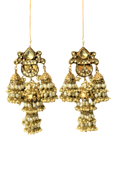 AARAVI KUNDAN CHANDELIER EARRING