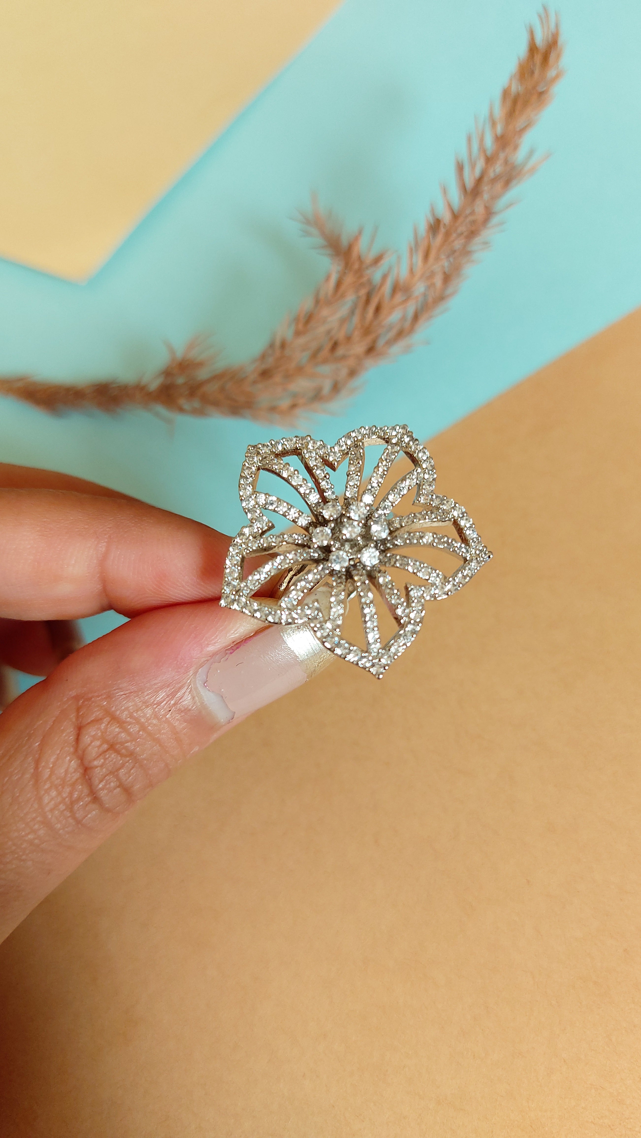 AMERICAN DIAMOND COCKTAIL RING