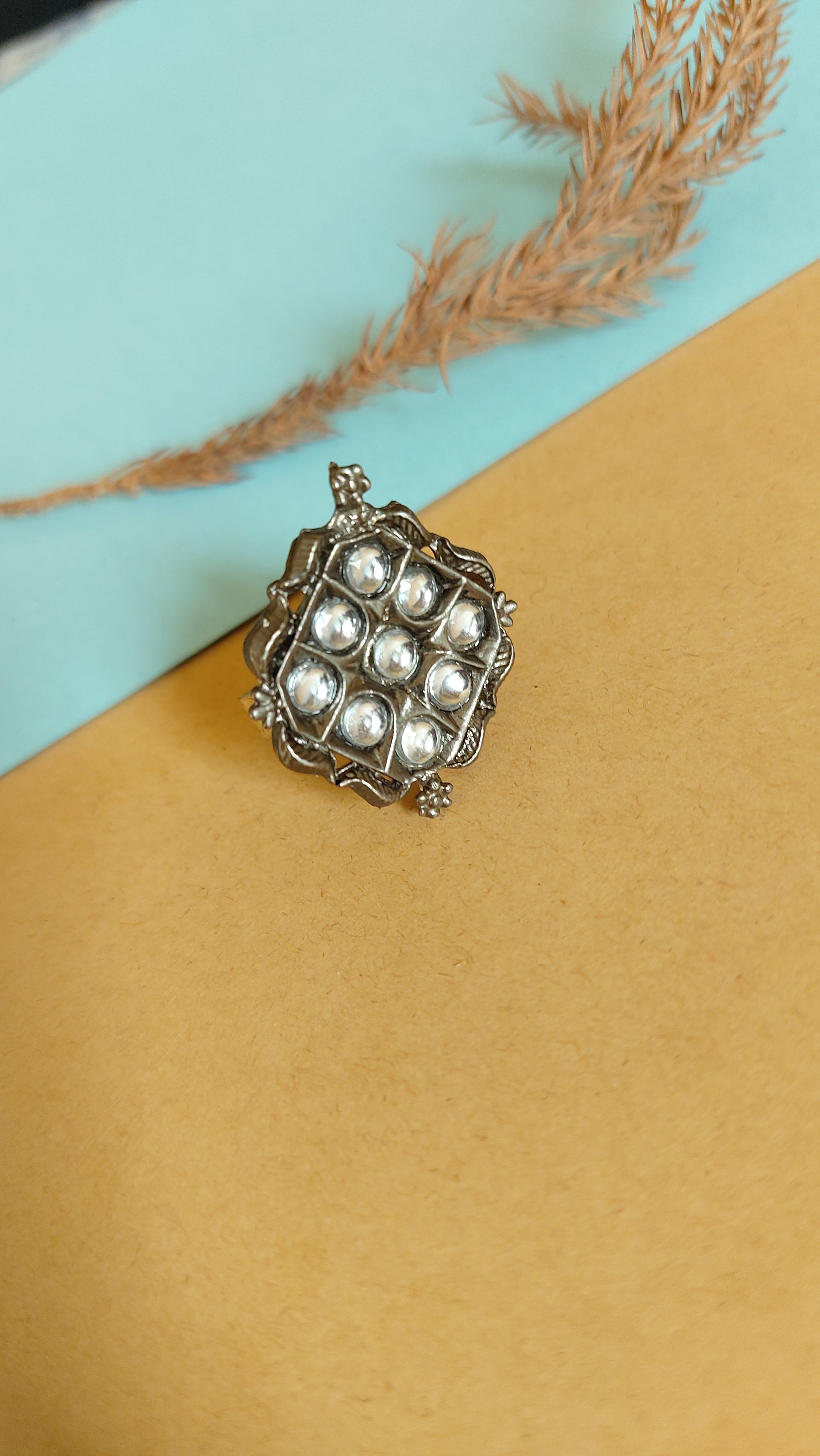 OXIDISED SILVER RING